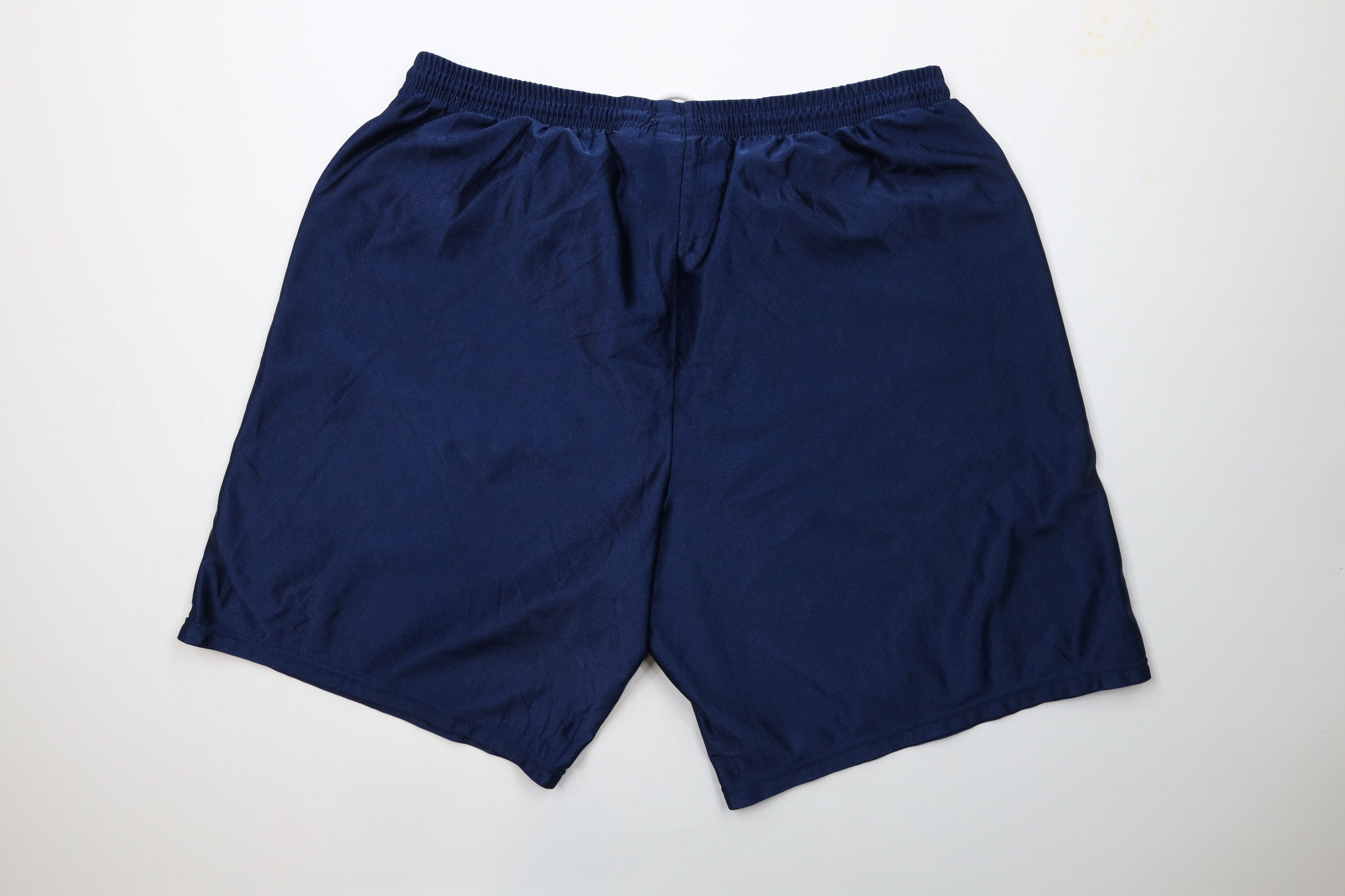 Nike × Vintage Vintage 90s Nike Mini Swoosh Above Knee Shorts Blue USA Size US 36 / EU 52 - 9 Thumbnail