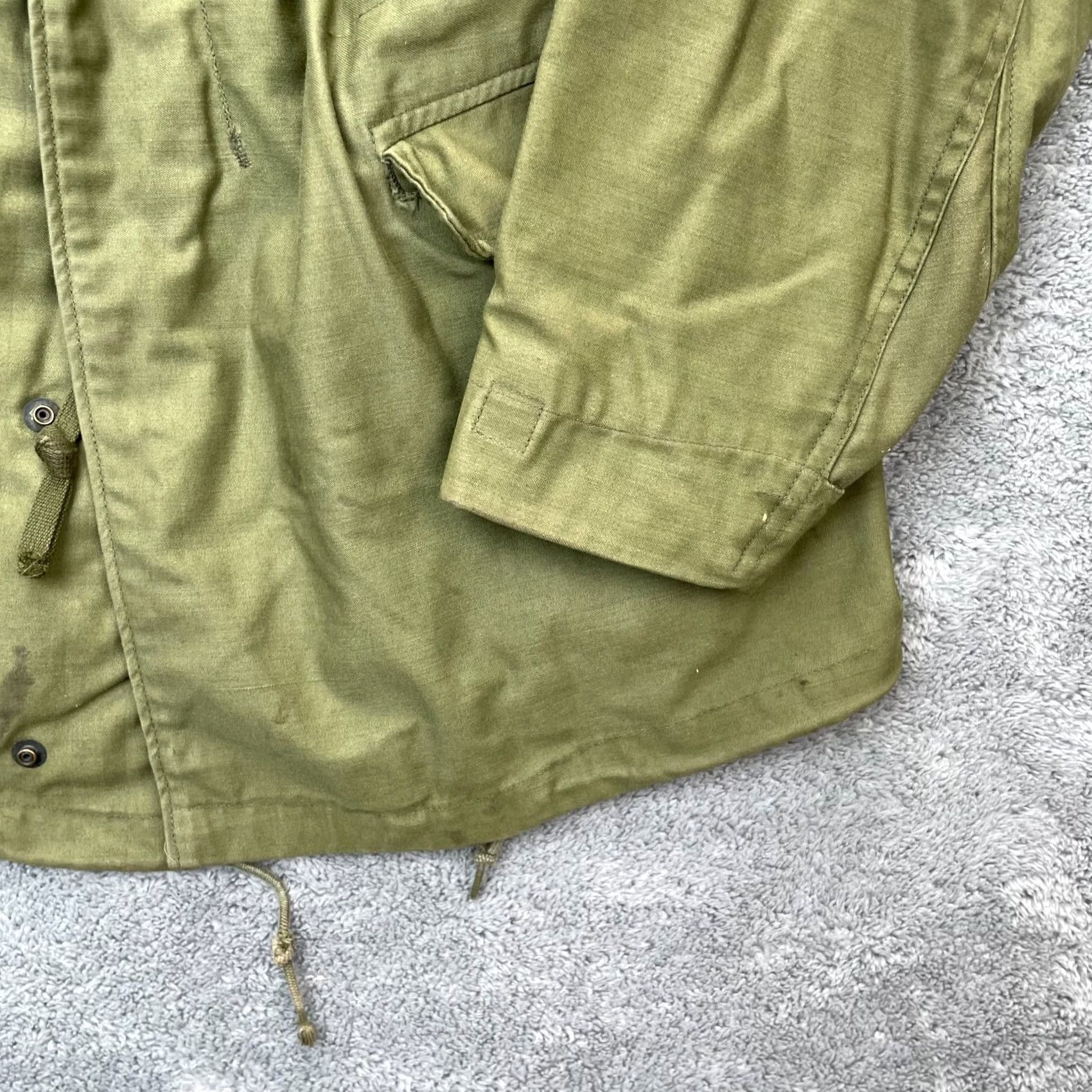 Alpha Industries VINTAGE Alpha Industries Jacket Mens Small Green Military Coat Army Vietnam 1969 Size US S / EU 44-46 / 1 - 2 Thumbnail