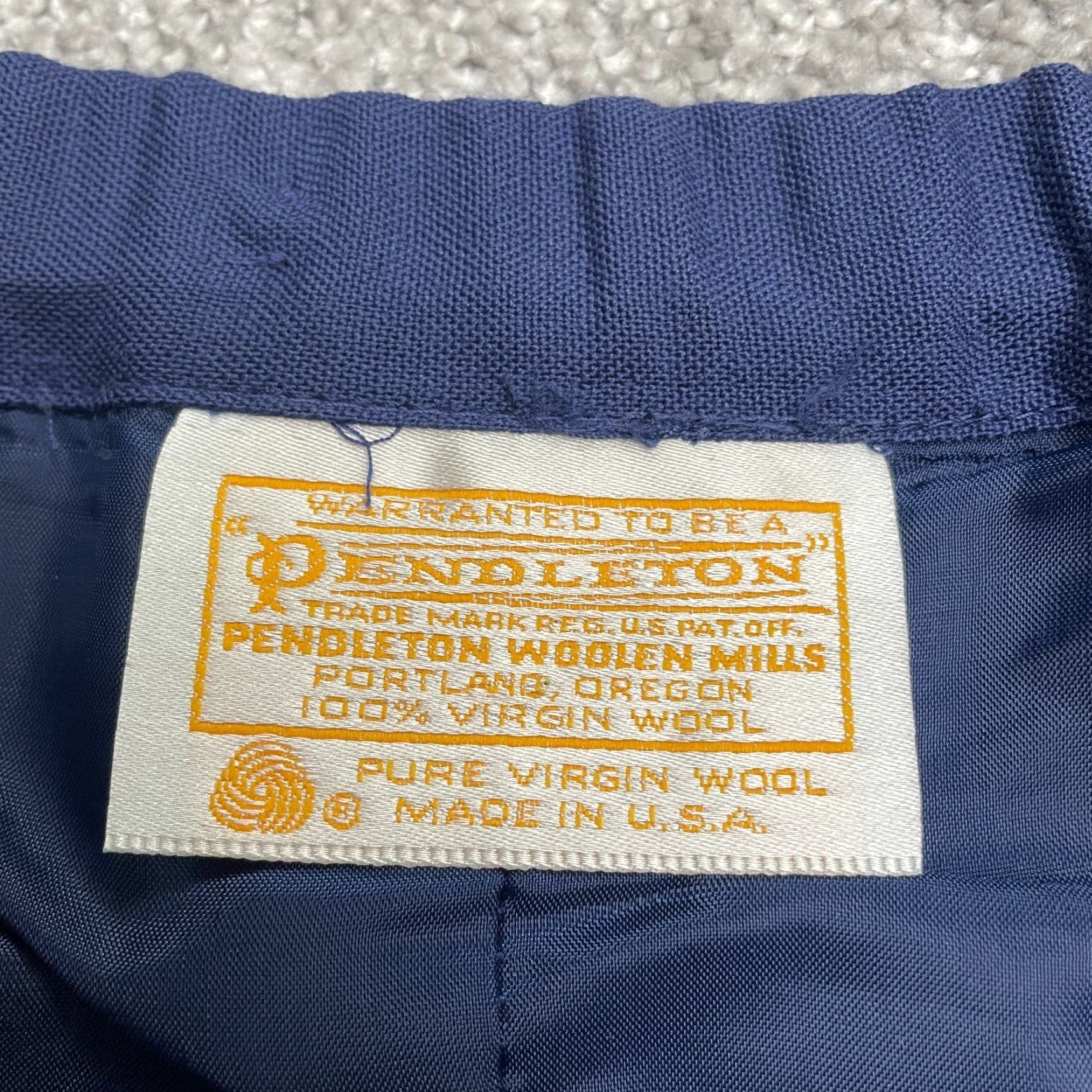 Pendleton Pendleton Wool Midi Pencil Skirt Womens 12 Blue Pockets Line Business Work Size 34" / US 12 / IT 48 - 6 Thumbnail