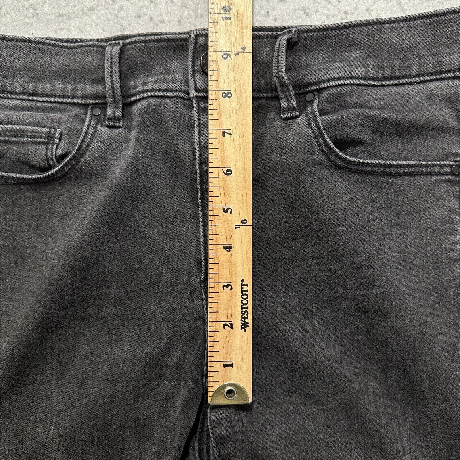 Ann Taylor Ann Taylor 6 Skinny Denim Jeans Dark Gray Mid Rise Size 28" / US 6 / IT 42 - 11 Thumbnail