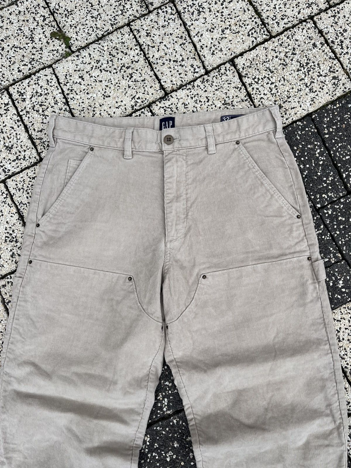 Gap × Vintage Vintage Double Knee Workwear Pants Corduroy Carhartt Style Size US 36 / EU 52 - 3 Thumbnail