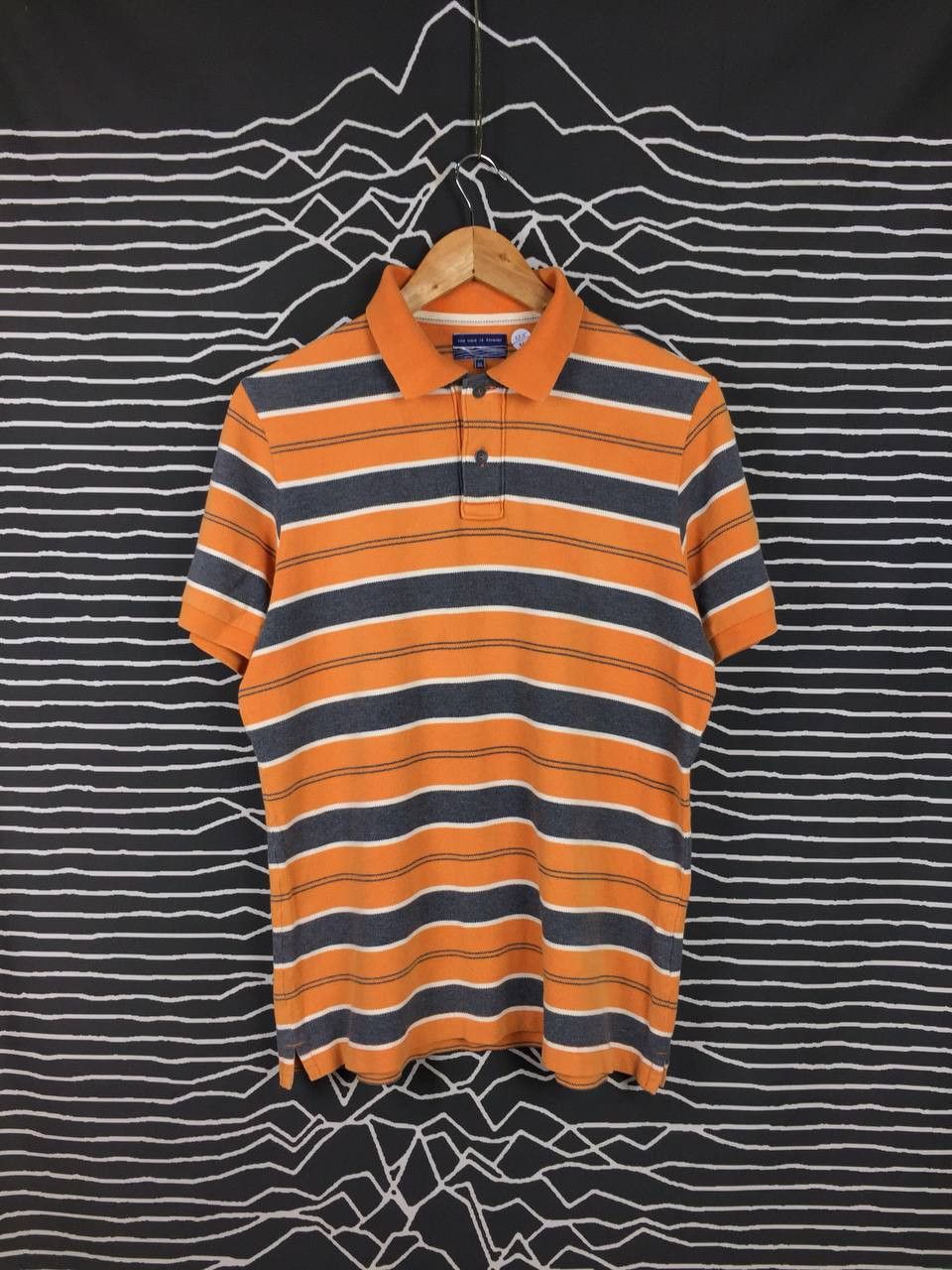 Japanese Brand × Uniqlo Uniqlo X The Wave Is Forever Striped Polo Tee Size US XL / EU 56 / 4 - 1 Thumbnail