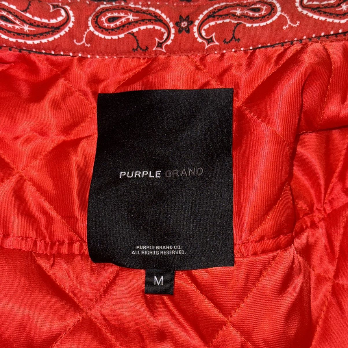 Purple Brand Purple Brand Red Paisley Jacket Size US M / EU 48-50 / 2 - 3 Thumbnail