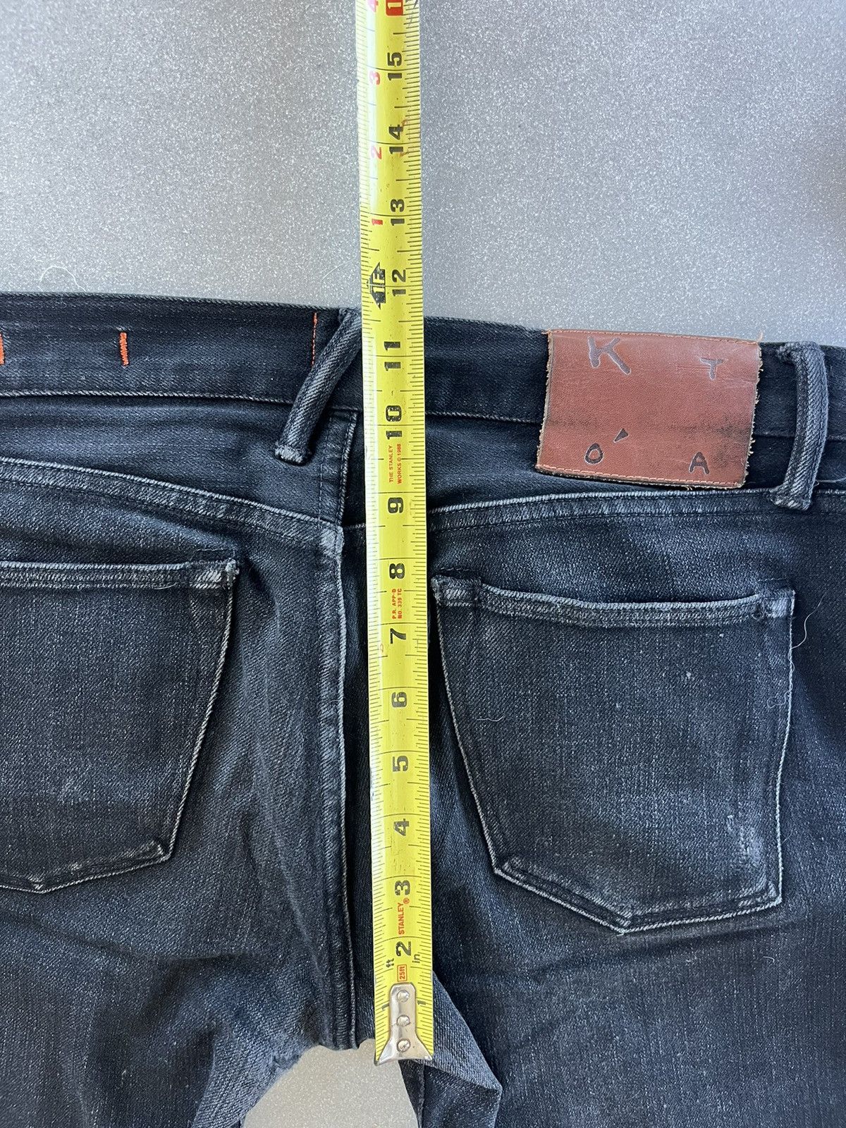 Hiroshi Kato Hiroshi Karo The Pen Slim Selvedge Black Denim Jeans Size US 30 / EU 46 - 10 Thumbnail