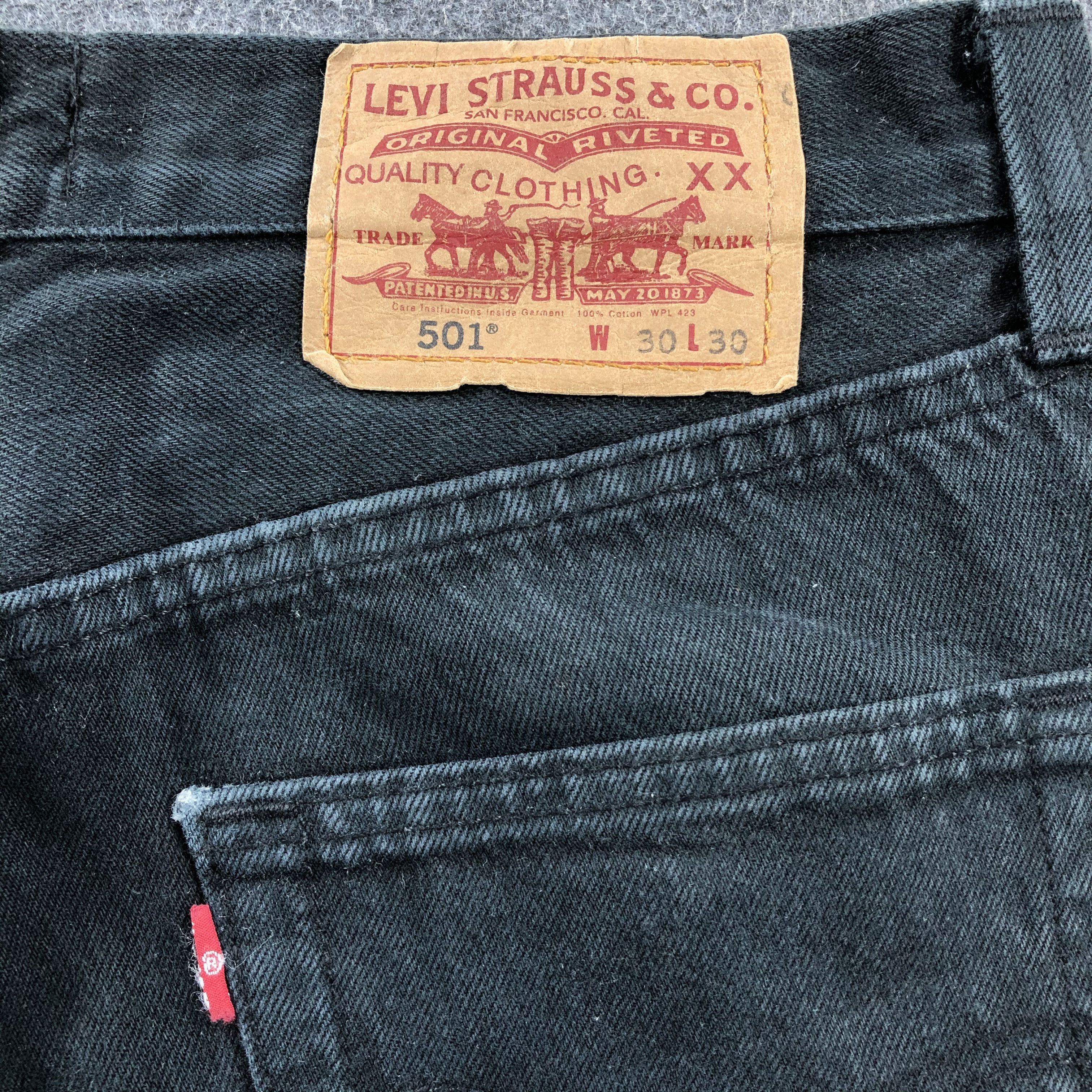Levi's Vintage Levis 501 Faded Black Jeans-JM1553 Size US 31 - 5 Thumbnail