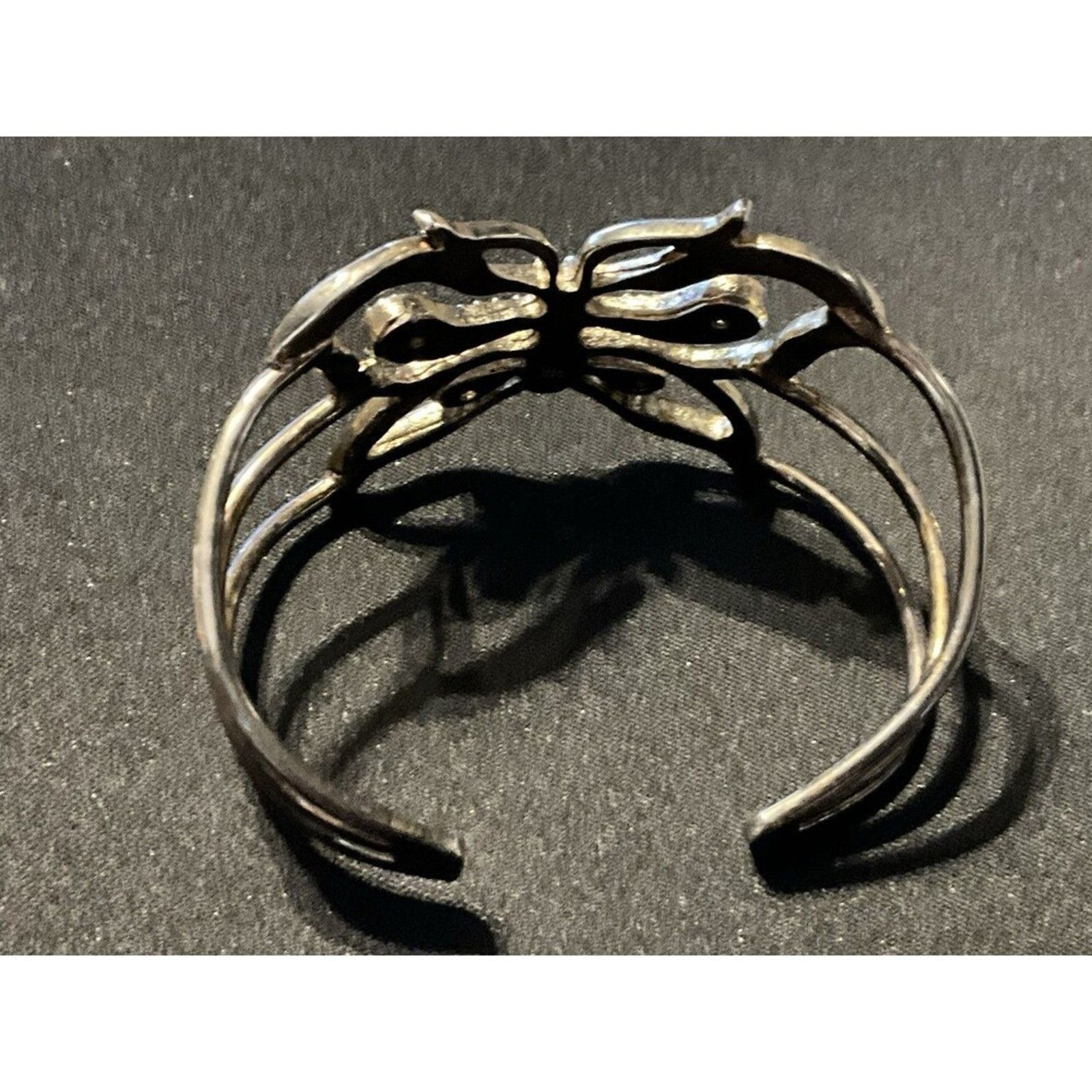 Other 6.5in Butterfly & Rhinestone Cuff Bracelet Size ONE SIZE - 3 Thumbnail