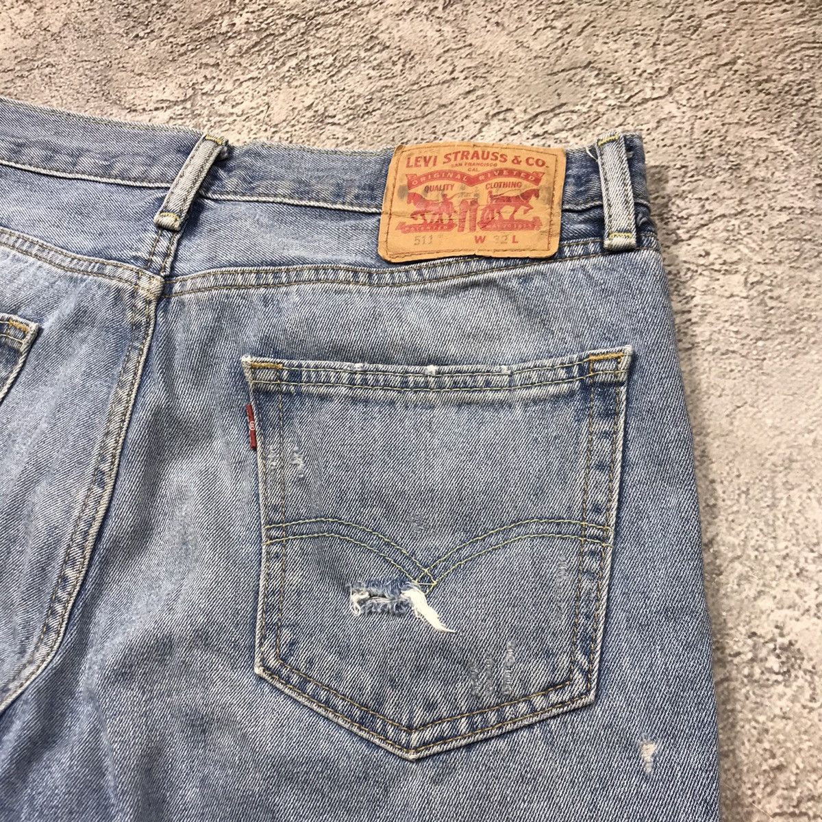 Vintage Vintage Levis Distressed Cut Off Shorts Thrashed Grunge 32 Size US 32 / EU 48 - 4 Thumbnail