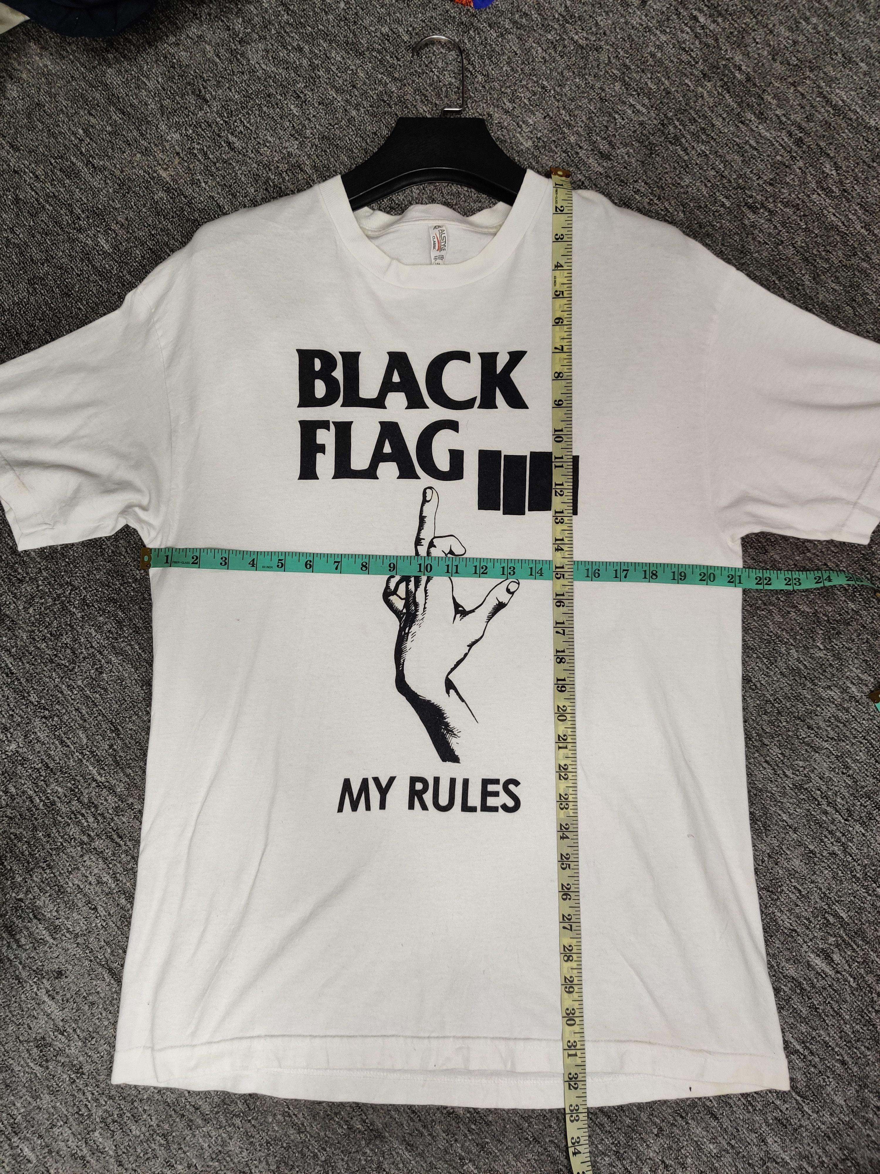 Band Tees Vintage Black Flag My Rules Band Tee Tshirt Size US L / EU 52-54 / 3 - 11 Thumbnail