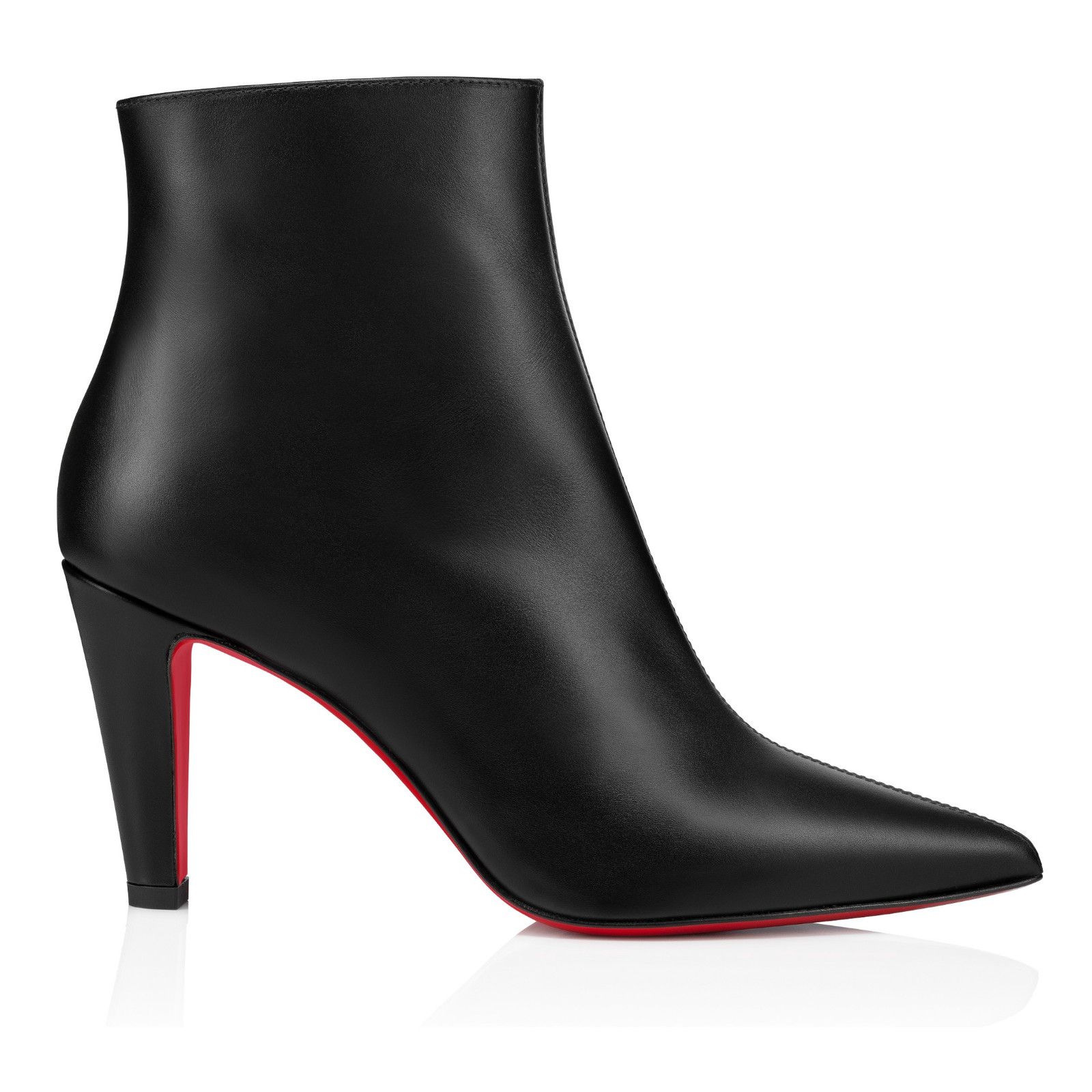 Christian Louboutin Christian Louboutin Vibella Booty 85 Black Leather Bootie 38 Size US 8 / IT 38 - 3 Thumbnail