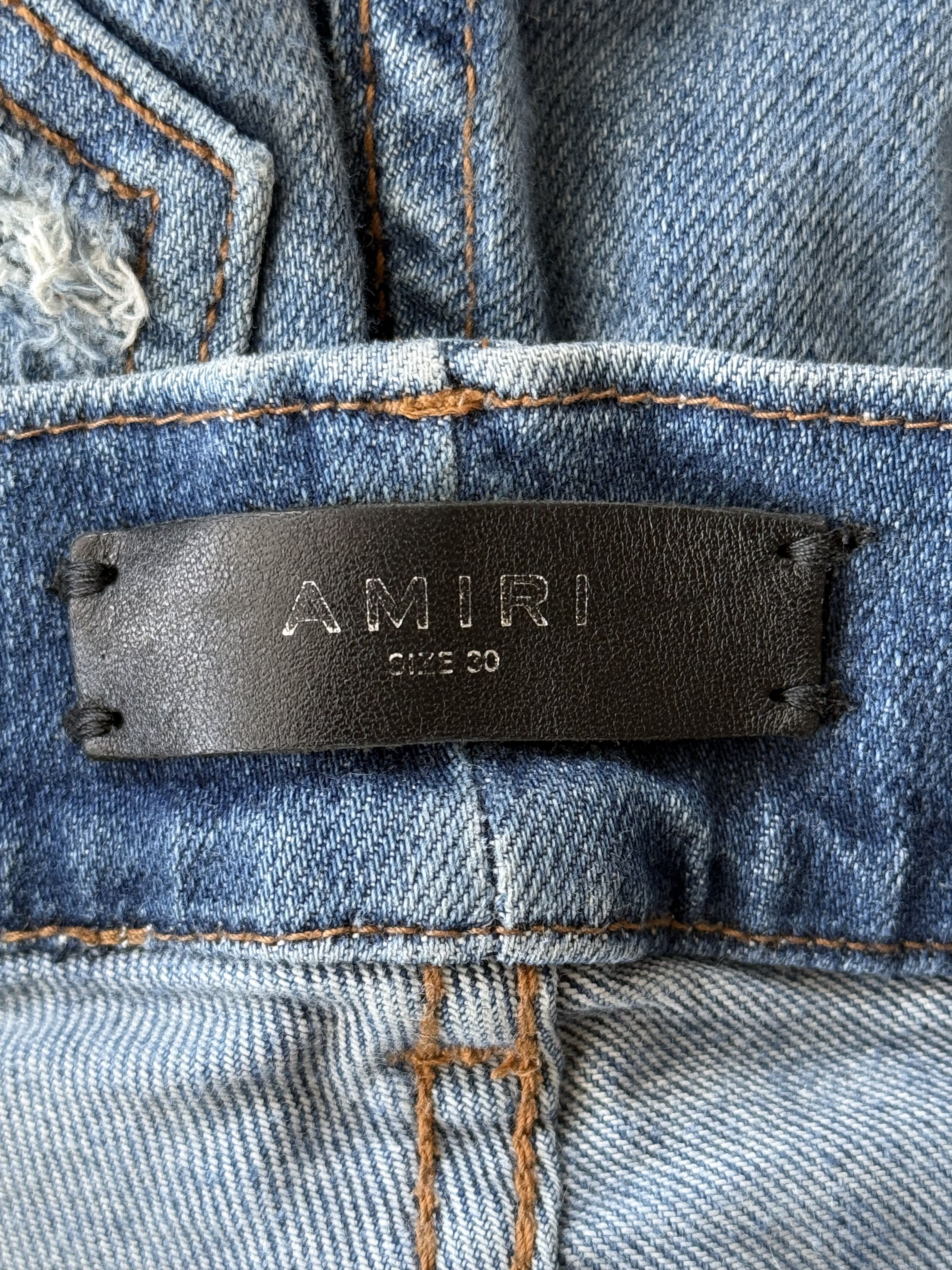 Amiri Amiri Classic Indigo White Patch Jeans Size US 30 / EU 46 - 3 Thumbnail