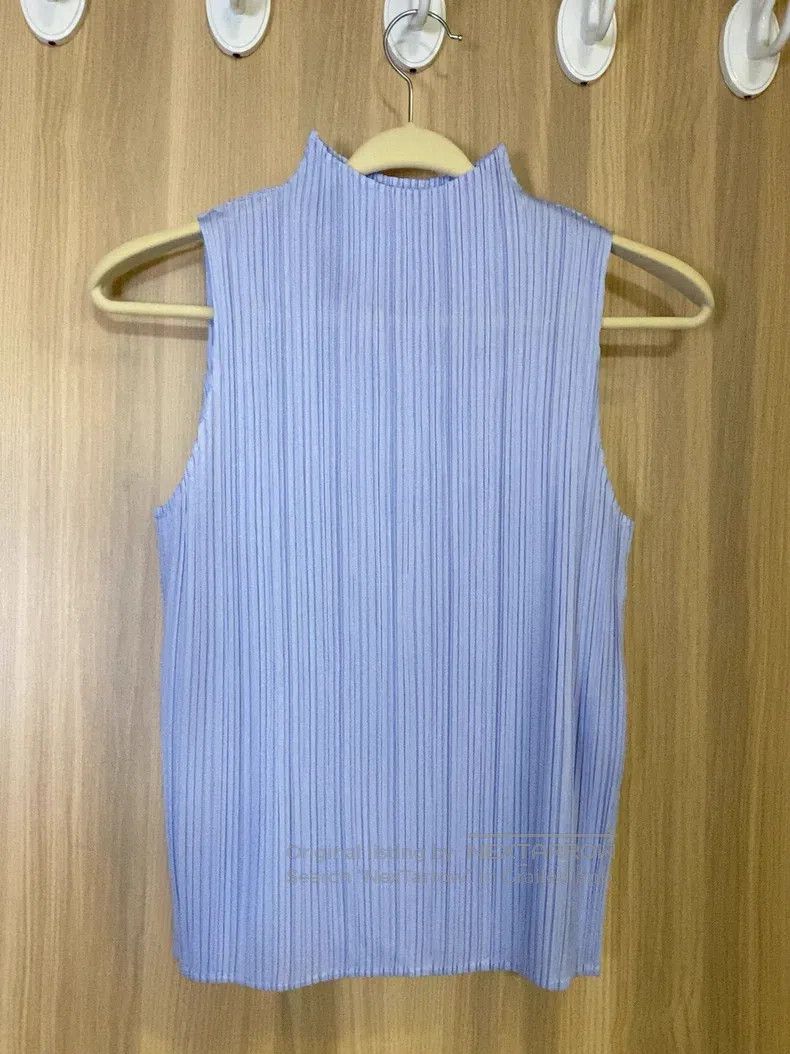 Issey Miyake Issey Miyake Blue Vest Size L / US 10 / IT 46 - 2 Thumbnail