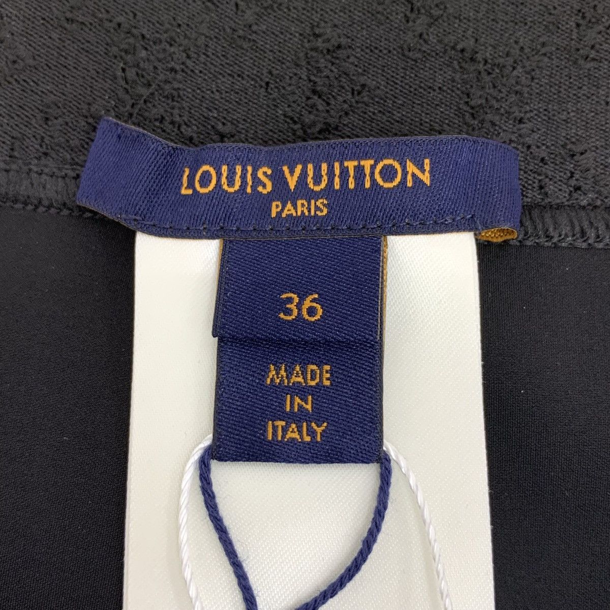 Louis Vuitton Louis Vuitton Black Monogram Logo Casual Midi Skirt K26WX Size 26" / US 2 / IT 38 - 5 Thumbnail