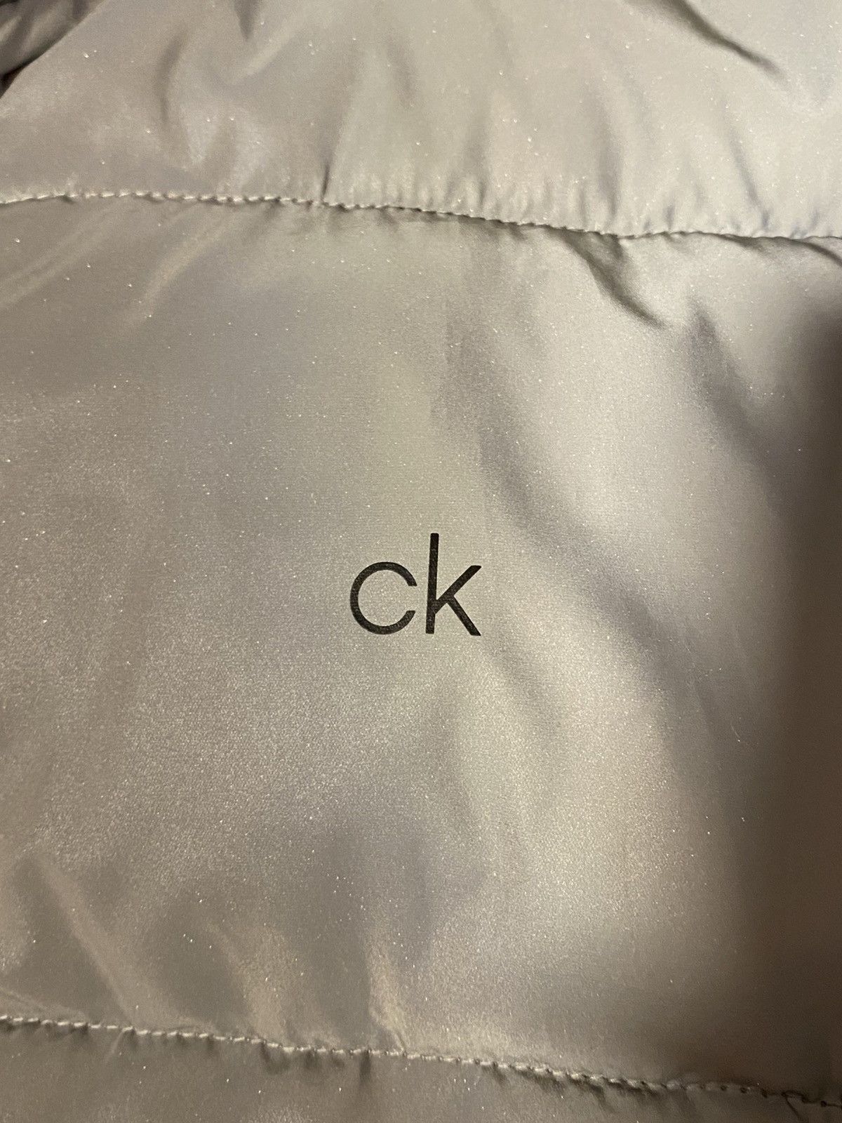 Calvin Klein Men’s White reflective Calvin Klein puffer jacket Size US M / EU 48-50 / 2 - 8 Thumbnail