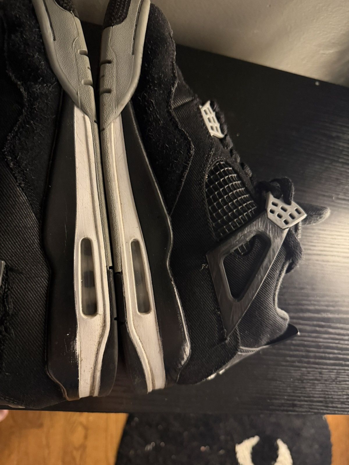 Jordan Brand Black canva 4s Size US 8 / EU 41 - 4 Thumbnail