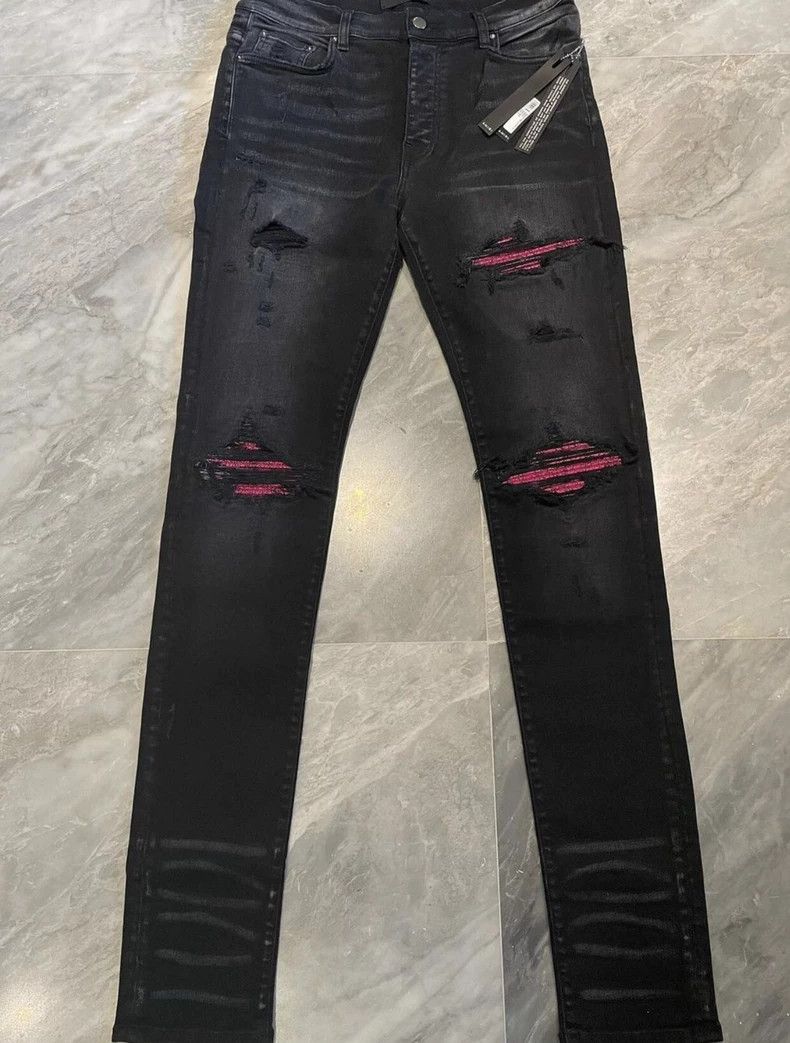 Amiri AMIRI MX1 Distressed Denim Jeans - dmc Size US 30 / EU 46 - 1 Thumbnail
