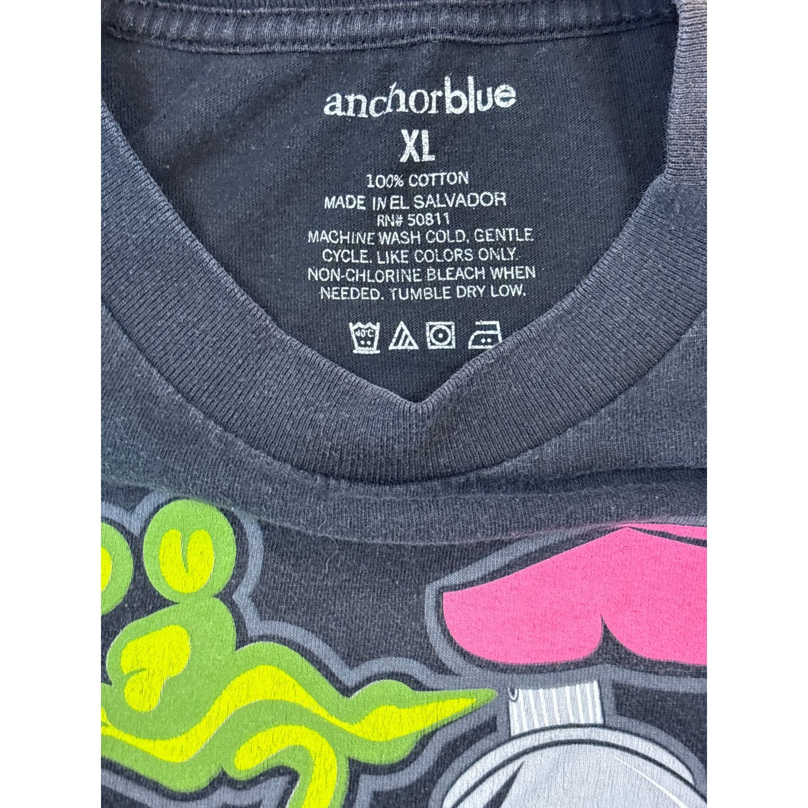 Anchor Blue Graffiti Anchor Blue Streetwear spray XL graphic tee shirt Size US XL / EU 56 / 4 - 3 Thumbnail