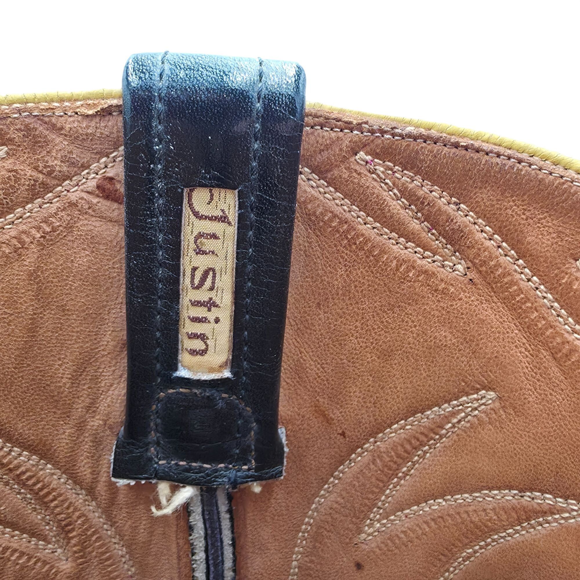 Justin Boots 1950s? Vintage Justin Boots Black Leather Men 10.5D Snip-toe Size US 10.5 / EU 43-44 - 3 Thumbnail