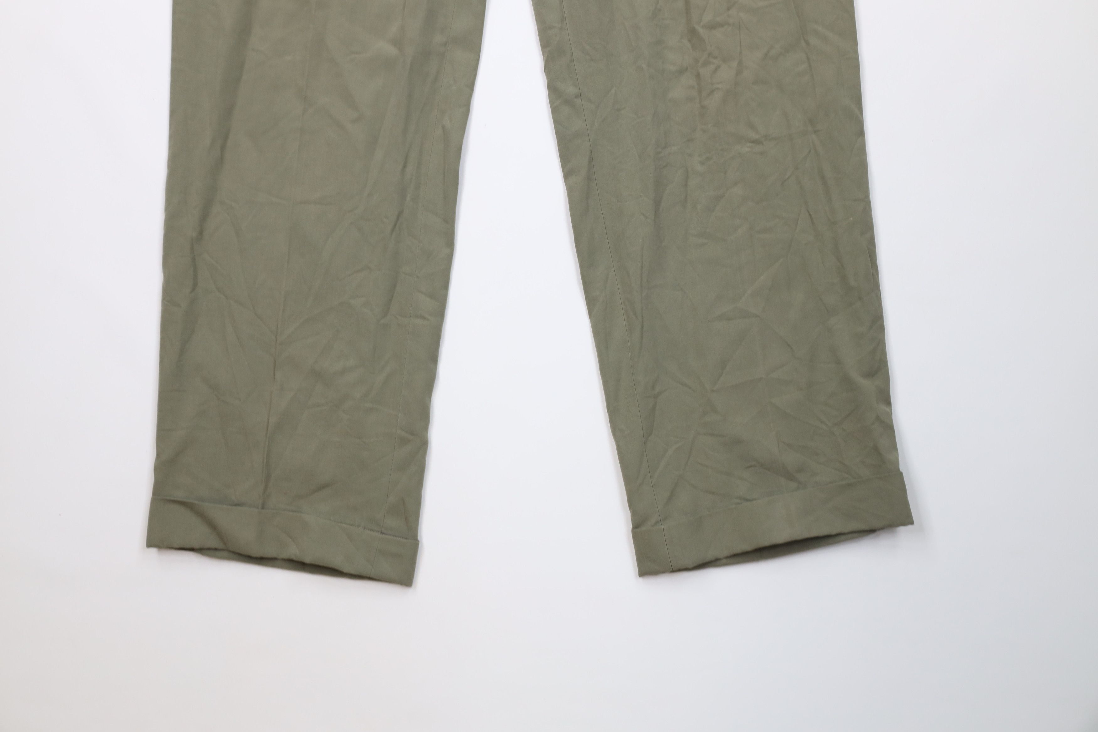 Vintage Vintage 50s Streetwear Rayon Gabardine Wide Leg Pants USA Size US 36 / EU 52 - 4 Thumbnail