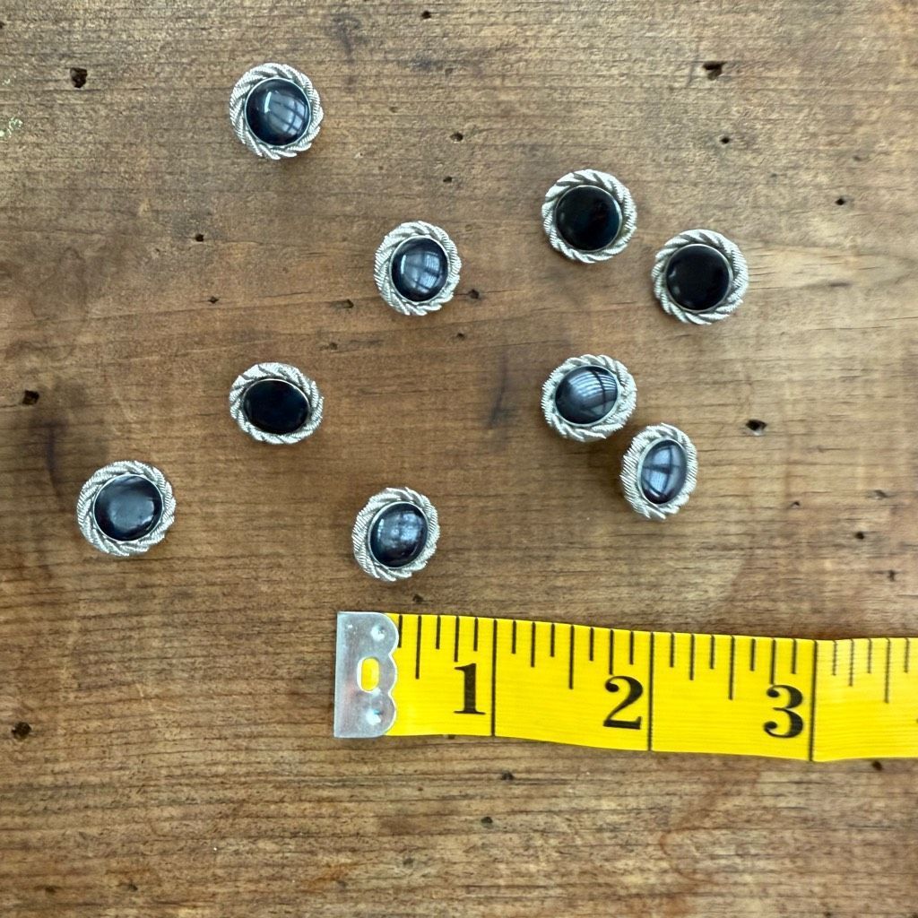 Ungaro Paris 9 Vintage Ungaro Midnight Blue Silver Tone Buttons Size ONE SIZE - 4 Thumbnail