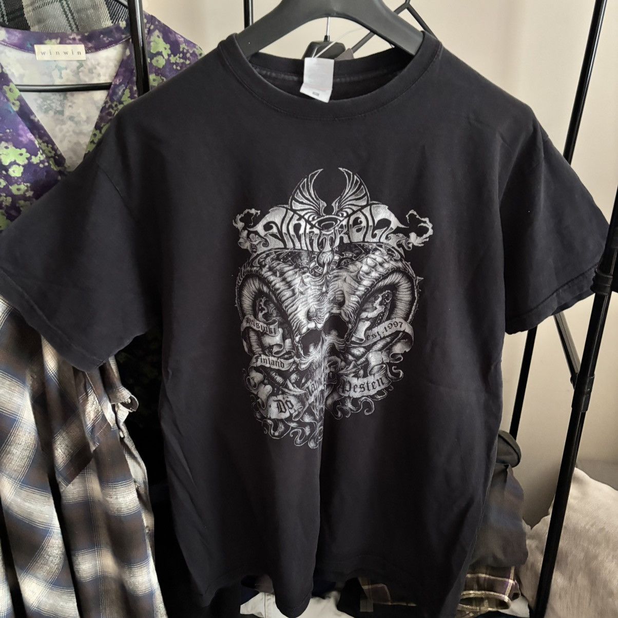 Vintage Vintage Finntroll Band T-Shirt Punk ERD Grunge Y2K Rock Tees Size US XL / EU 56 / 4 - 2 Thumbnail