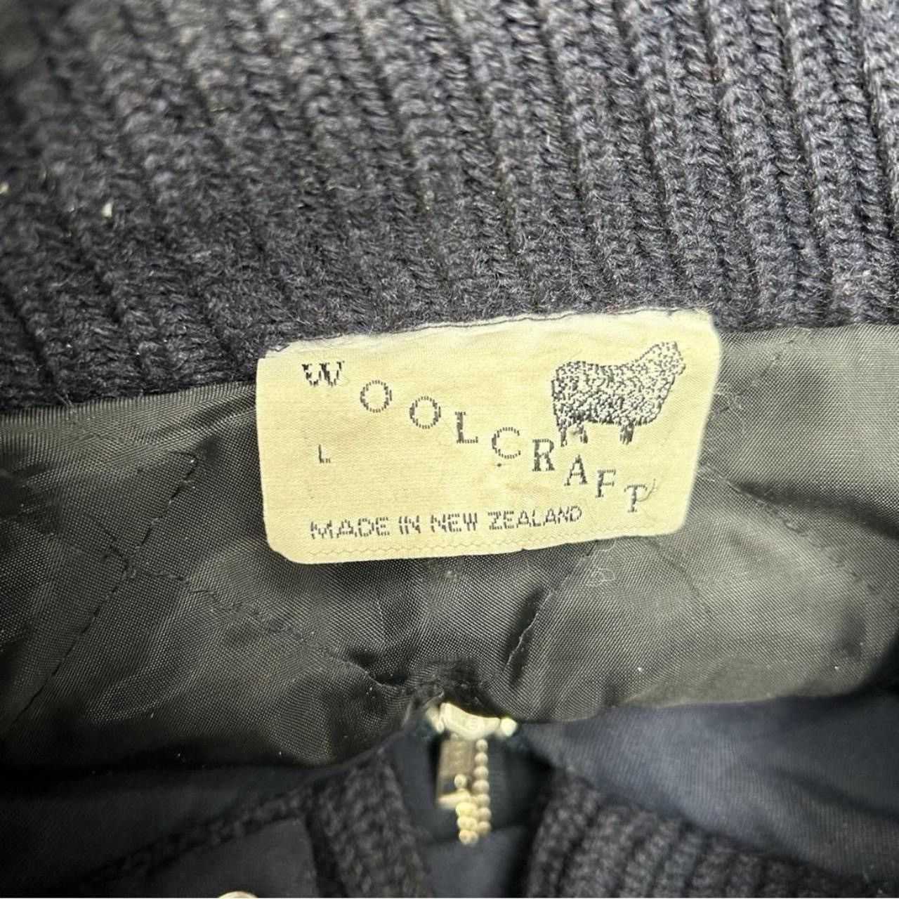 Vintage Woolcraft Pure Wool Knit Zip Up Jacket Size US L / EU 52-54 / 3 - 7 Thumbnail
