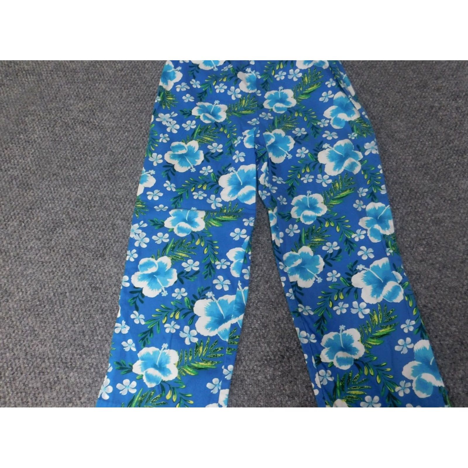 Vintage BW Sports Womens Pants 4 Blue Floral Straight Chino Knit Cotton Blend Zip Crochet 28in Inseam 21in Regular Womens Boys Girls Mens Size 27" / US 4 / IT 40 - 6 Thumbnail