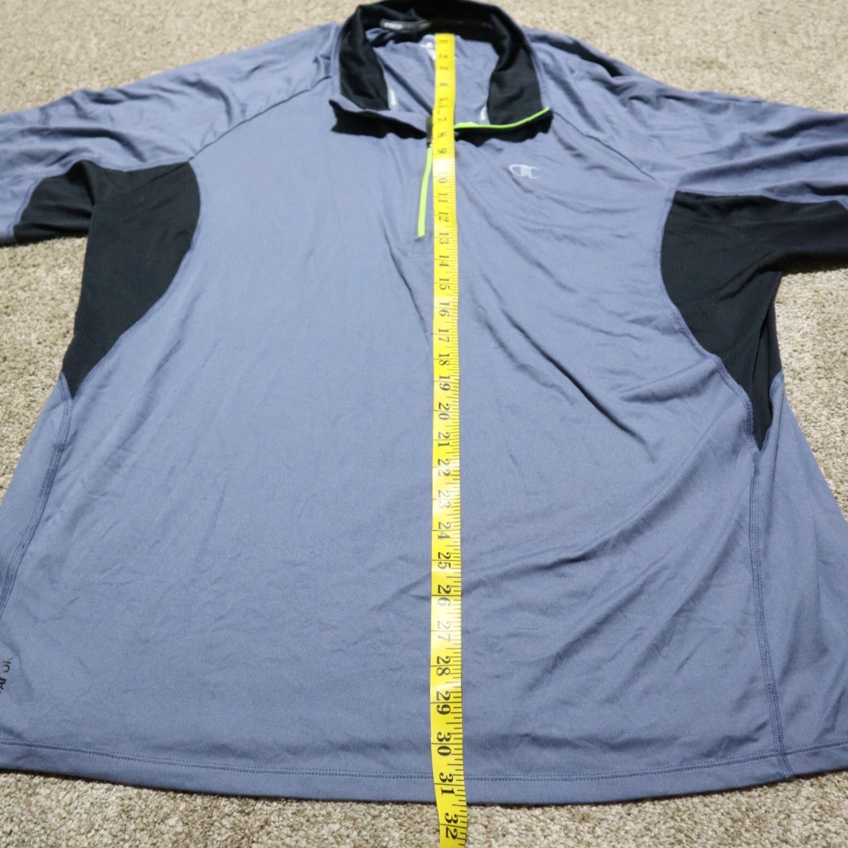 Champion Champion Sweatshirt Pullover 1/4 Zip Long Sleeve Men 2XL Gray Shirt Size US XXL / EU 58 / 5 - 6 Thumbnail