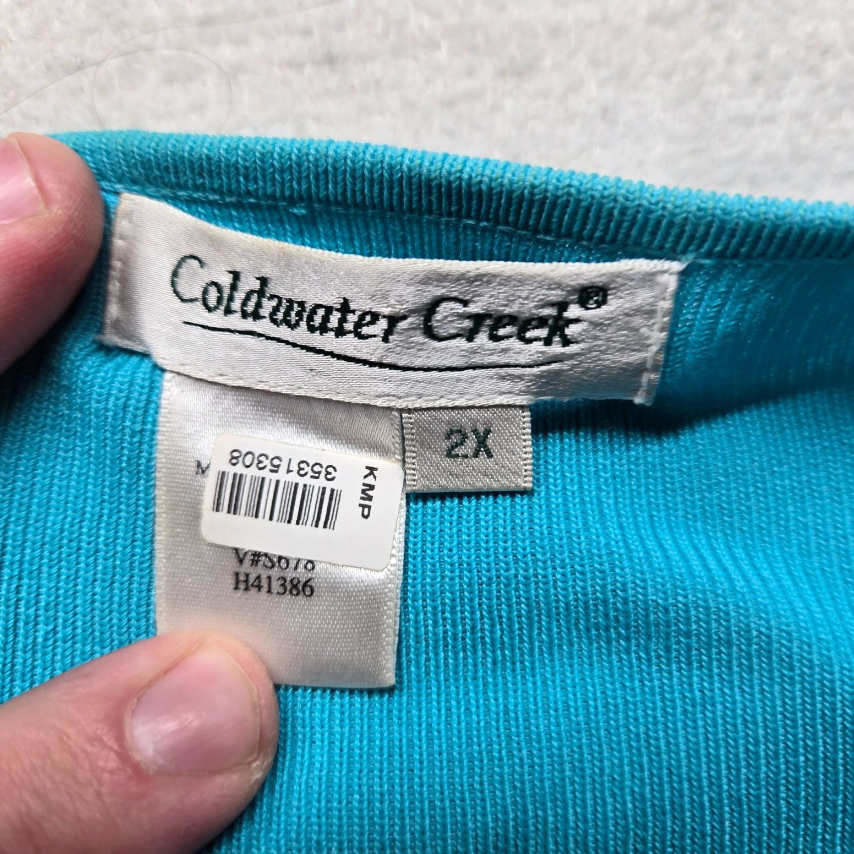 Coldwater Creek Coldwater Creek Cardigan Woman Plus 2X Solid Blue Button Down Sweater Adult Womens Long Sleeve Round Neck Size XXL / US 16-18 / IT 52-54 - 4 Thumbnail