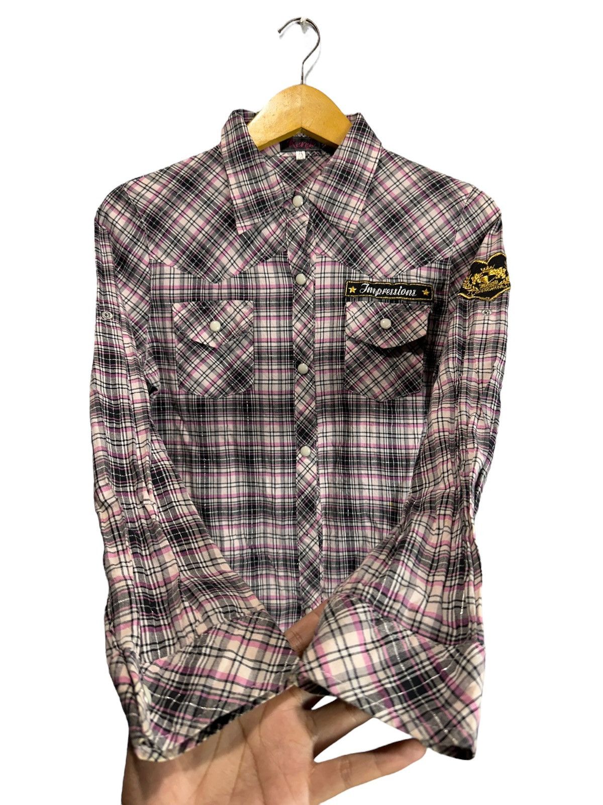 Hysteric Glamour PEACEFUL REREK POEM WESTERN SHIRT BUTTON HYSTERIC LGB STYLE Size S / US 4 / IT 40 - 6 Thumbnail