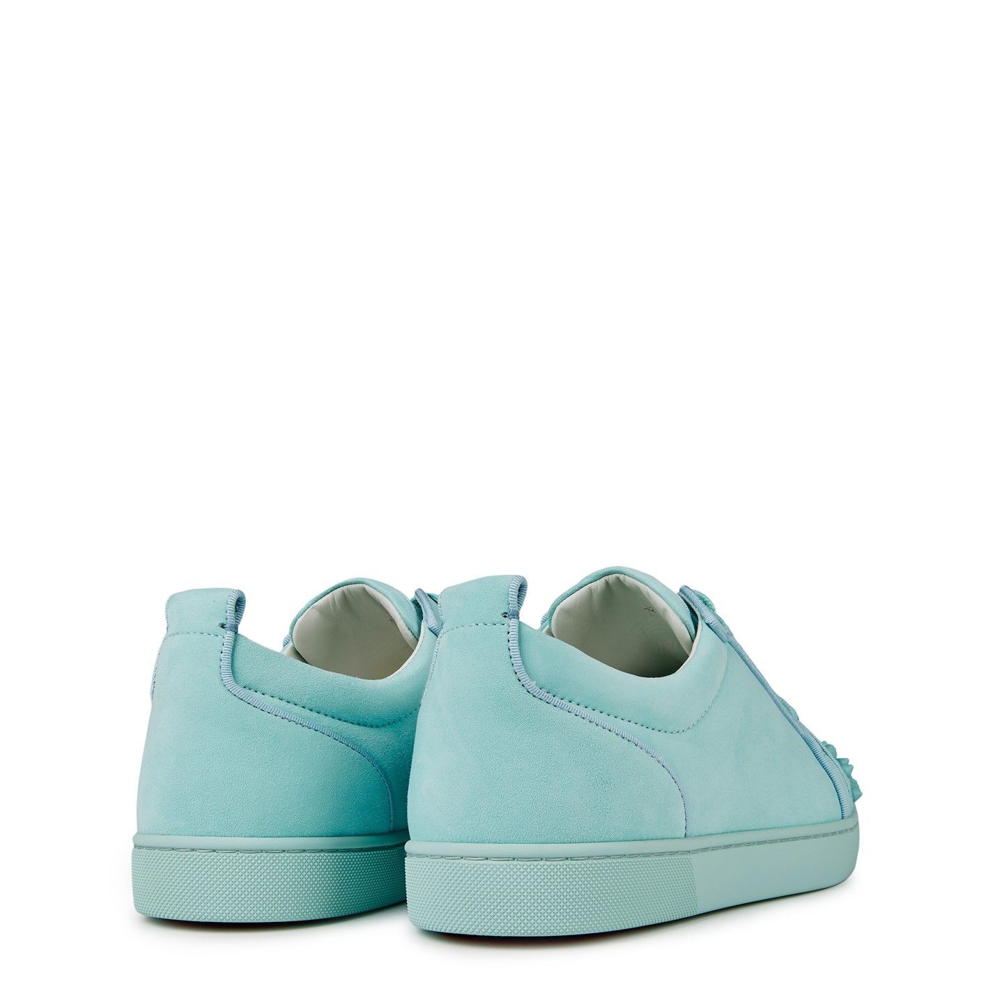 Christian Louboutin Men'S Louis Junior Spikes Suede Trainers Size US 11 / EU 44 - 5 Thumbnail