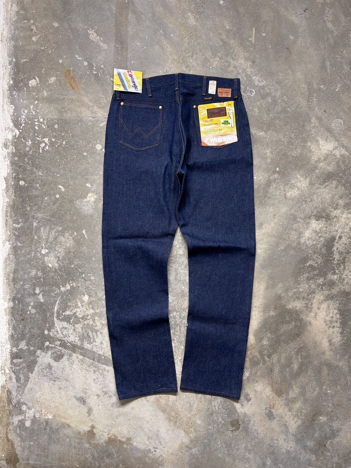 Wrangler VTG 70’s Wrangler NWT Full Fit Straight Leg Jeans Dead Stock Size US 36 / EU 52 - 2 Thumbnail