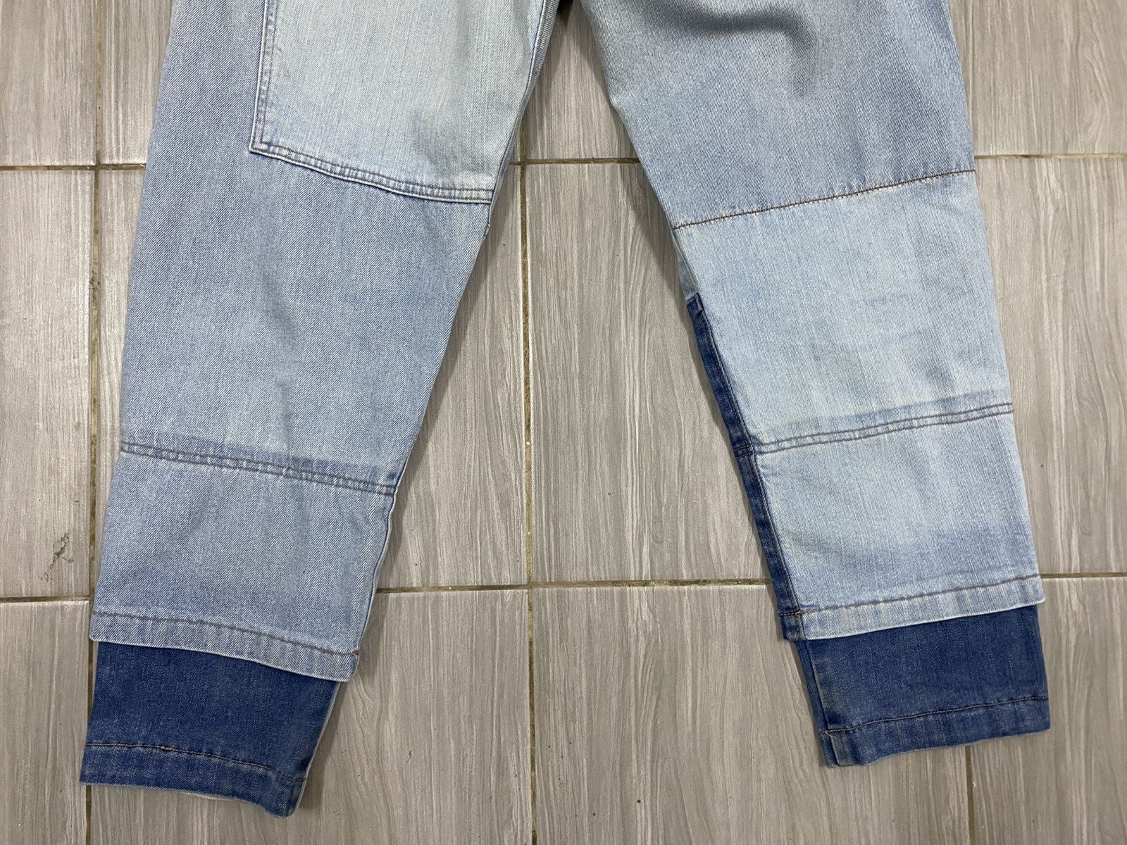 Issey Miyake Frapbois by Issey Miyake Patchwork Denim Pants | Avant Garde Size US 30 / EU 46 - 9 Thumbnail