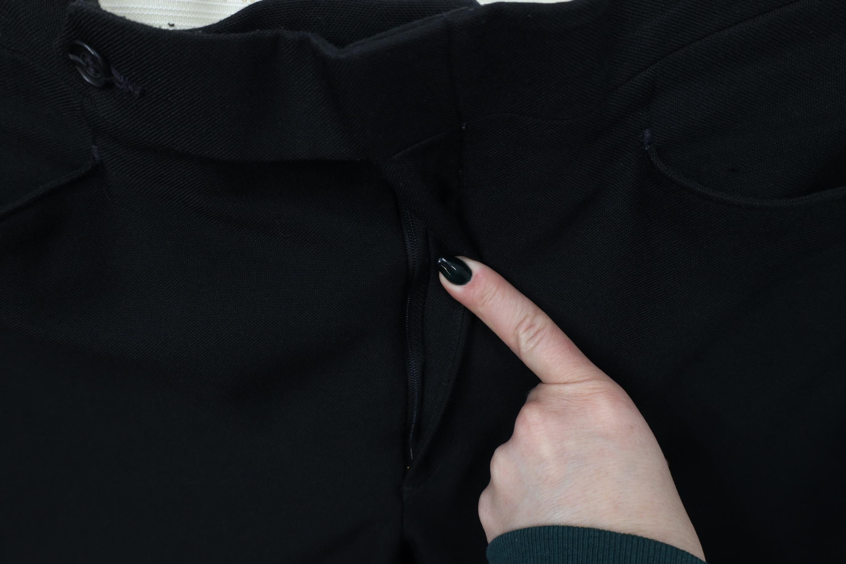 Vintage Vintage 90s Streetwear Knit Straight Leg Chino Pants Black Size US 33 - 6 Thumbnail