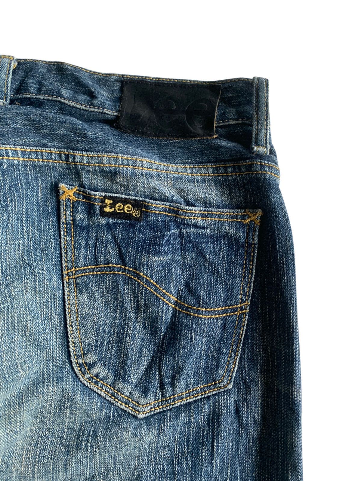 Lee FLARE LEE RIDERS RUSTY JAPANESE PUNK STYLE DISTRESSED DENIM Size US 31 - 11 Thumbnail