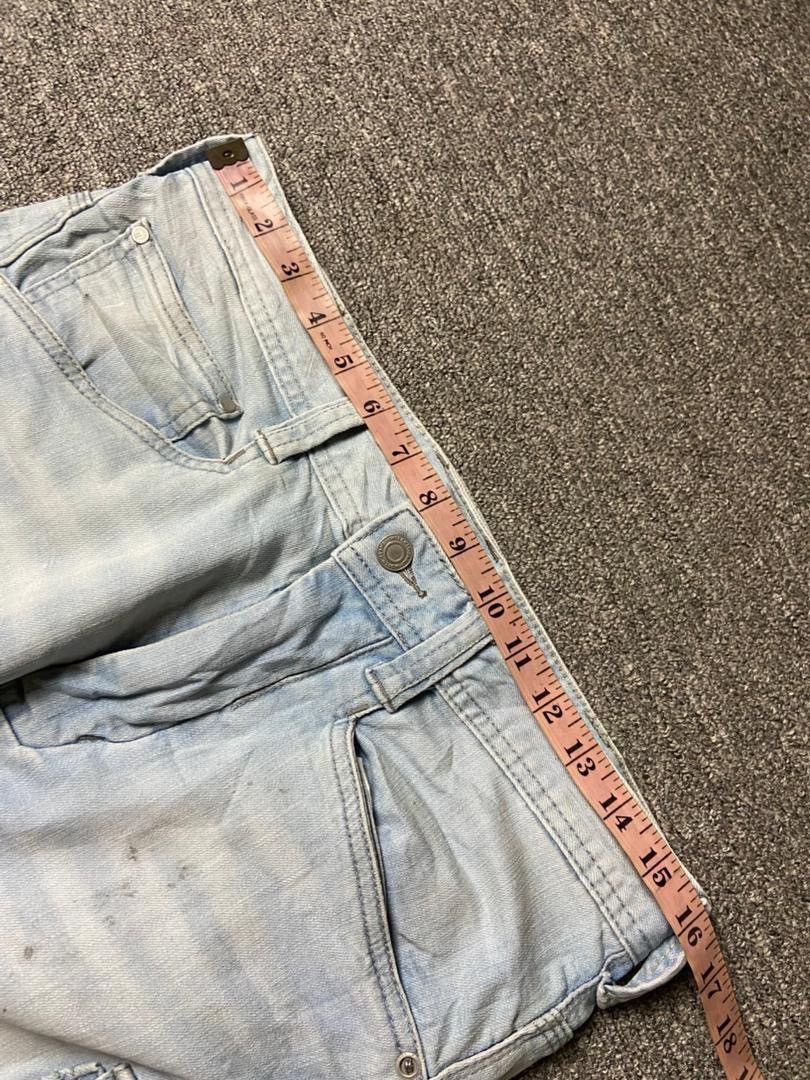 Japanese Brand Evenriver Brand Cargo Jeans with Asymmetrical Seam (175) Size US 32 / EU 48 - 7 Thumbnail