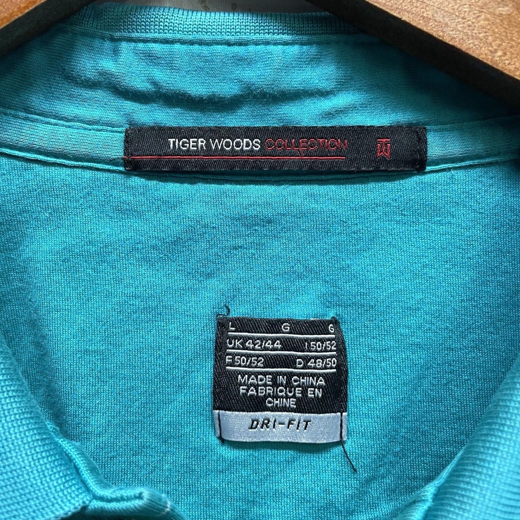 Nike Nike Polo Mens Size L Blue Dri-Fit Striped Tiger Woods Collection Golf Shirt Size US L / EU 52-54 / 3 - 4 Thumbnail