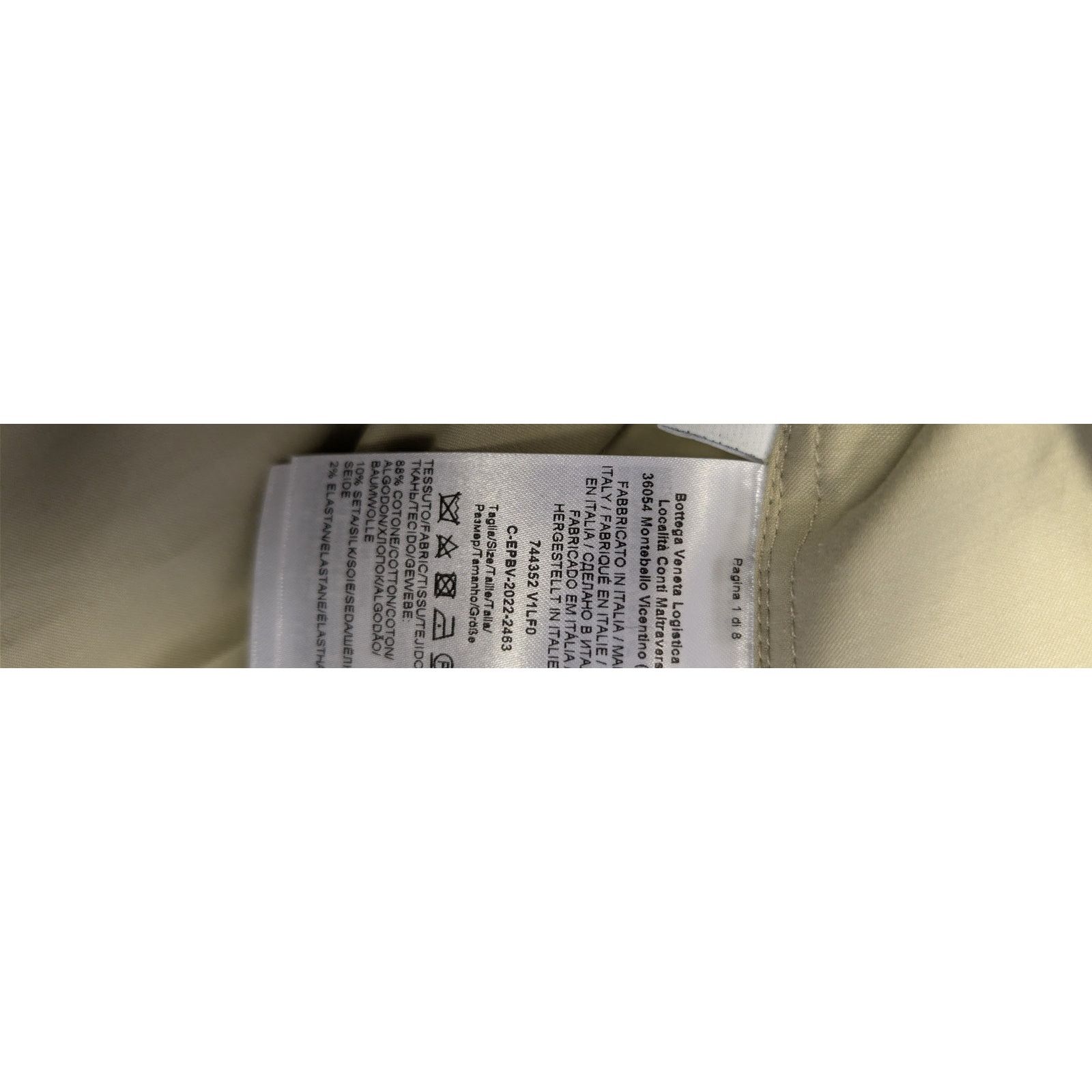 Bottega Veneta o1rshd1 Soft Organic Cotton Shirt in Travertine Size US S / EU 44-46 / 1 - 17 Thumbnail