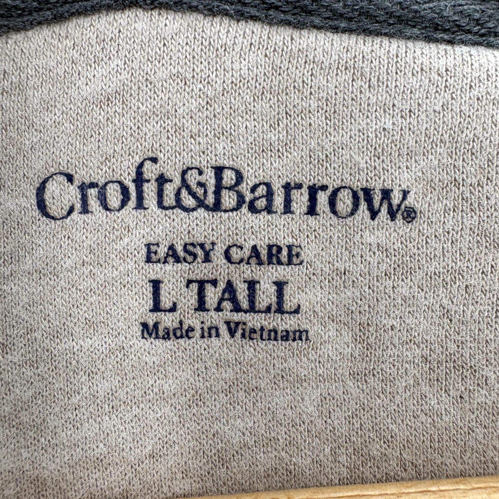 Croft & Barrow Croft & Barrow Sweatshirt Mens LT Beige Fleece Pullover Big & Tall Crewneck NWT Size US L / EU 52-54 / 3 - 4 Thumbnail