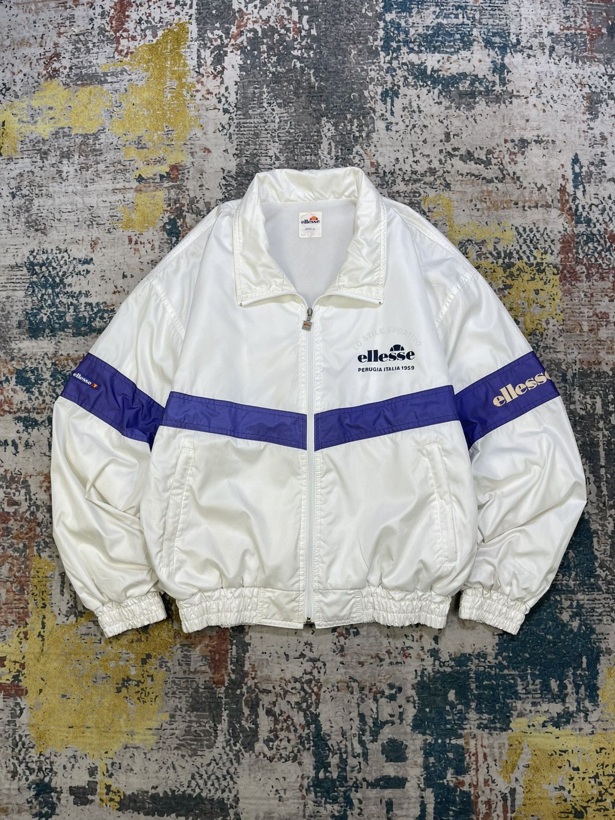 Ellesse Vintage Ellesse Perugia Italia 1959 Windbreaker Jacket Size US L / EU 52-54 / 3 - 1 Thumbnail