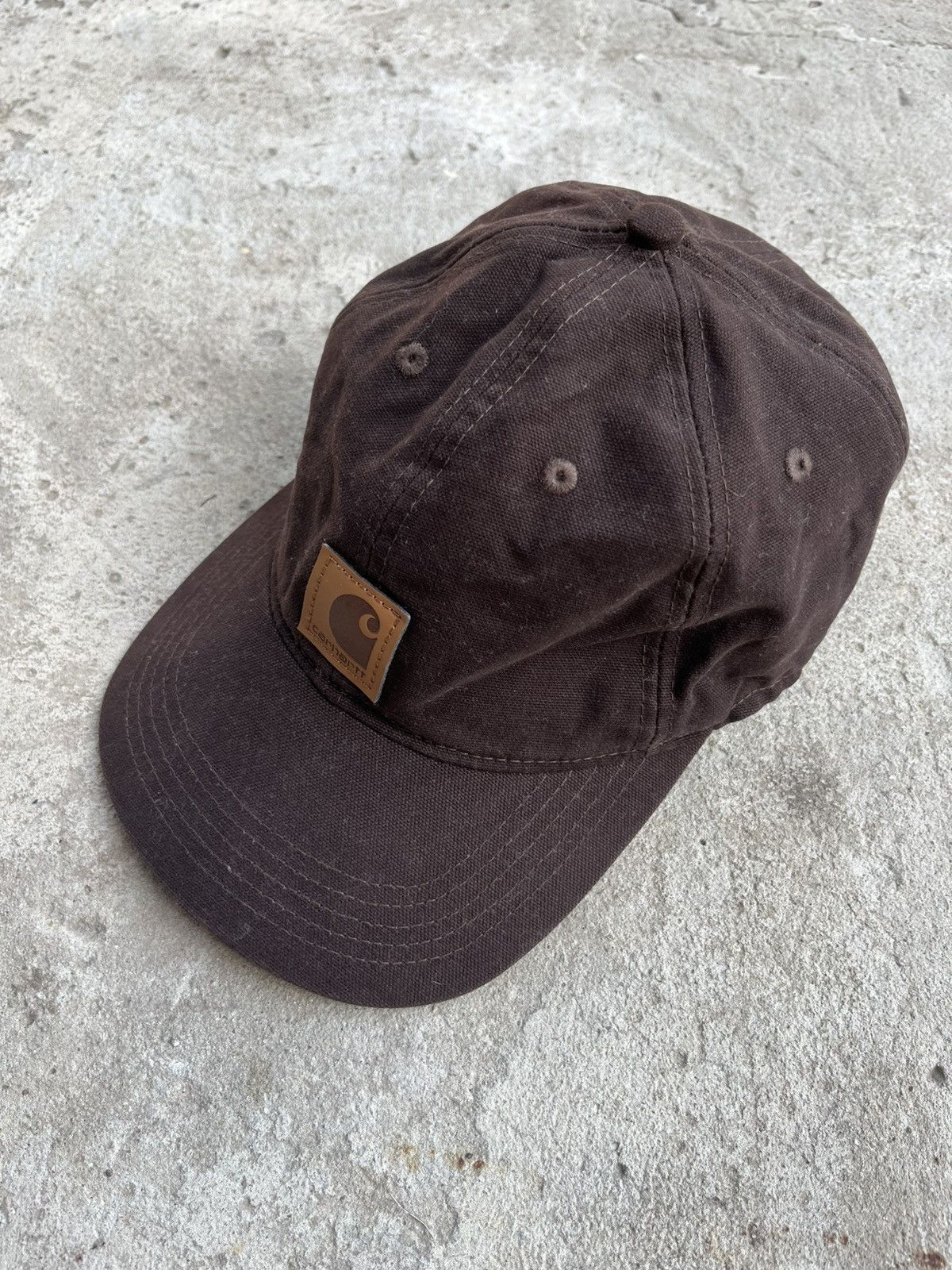 Carhartt Vintage Carhartt Brown Five Panel Streetwear Cap Hat Y2K Size ONE SIZE - 6 Thumbnail