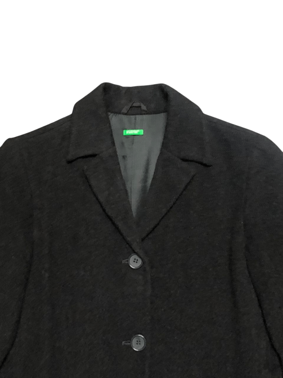 United Colors Of Benetton United Colors Of Benetton Wool Trenchcoat Black Size M / US 6-8 / IT 42-44 - 10 Thumbnail