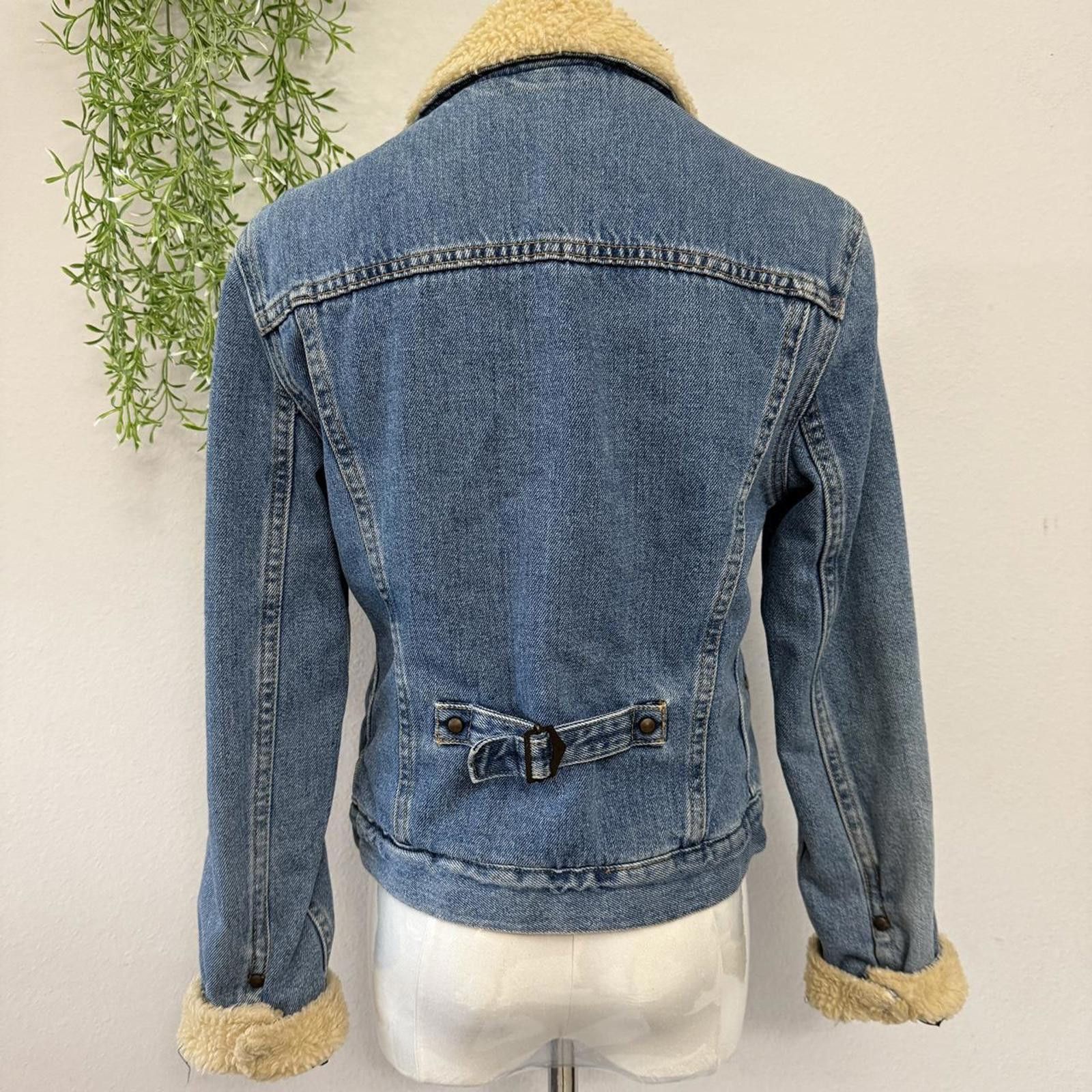 Levi's Levis Trucker Sherpa Jacket Small Womens Size S / US 4 / IT 40 - 3 Thumbnail