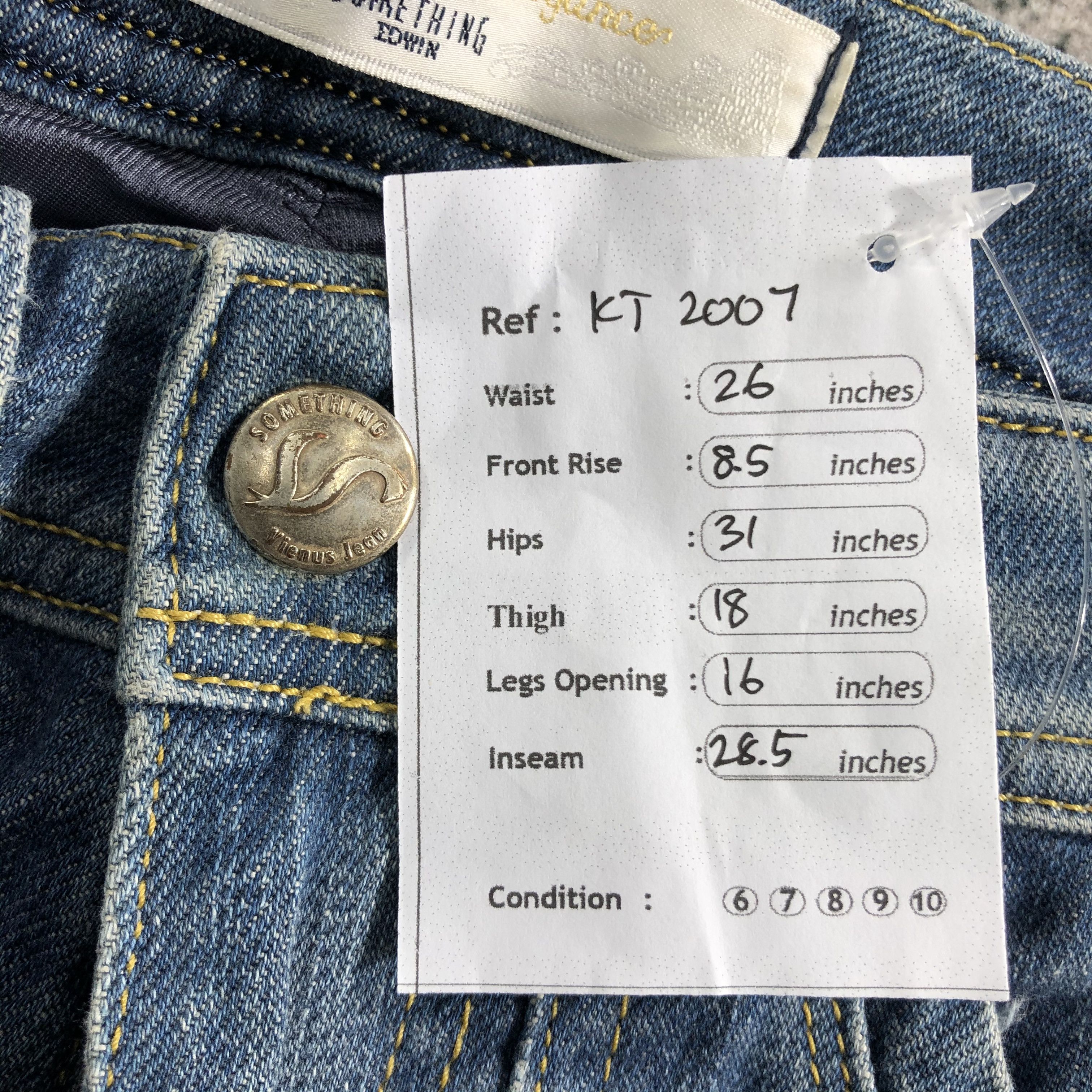 Edwin Edwin Venus Bush Pants Flare Jeans KJ2007 Size 26" / US 2 / IT 38 - 12 Thumbnail