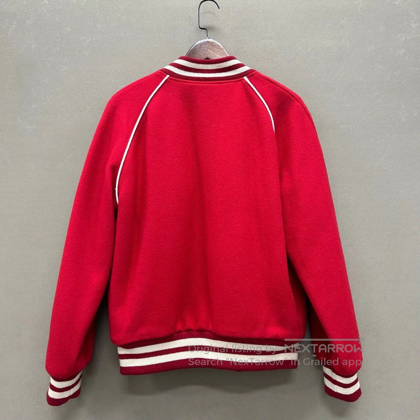 Gucci Gucci Red Lambswool Baseball Jacket. Size US S / EU 44-46 / 1 - 2 Thumbnail