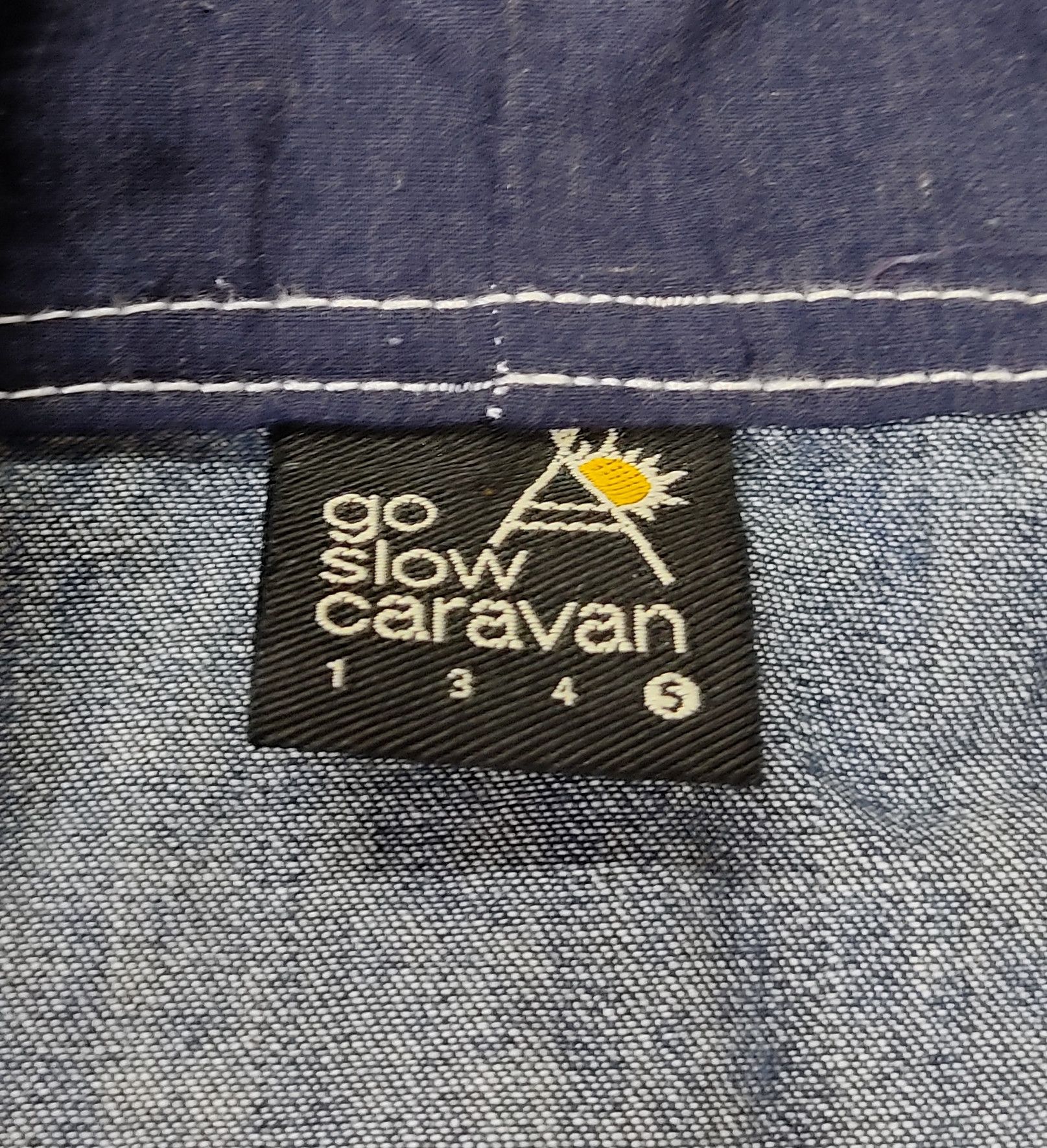 go slow caravan Native Embroidery Denim Mt. Parka Jacket Size US XL / EU 56 / 4 - 8 Thumbnail