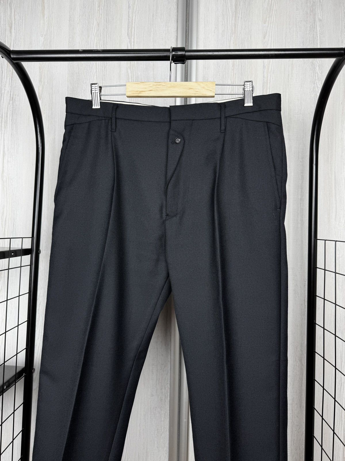 Diesel Diesel Black Wool blend classic unformal casual pants Size US 31 - 3 Thumbnail