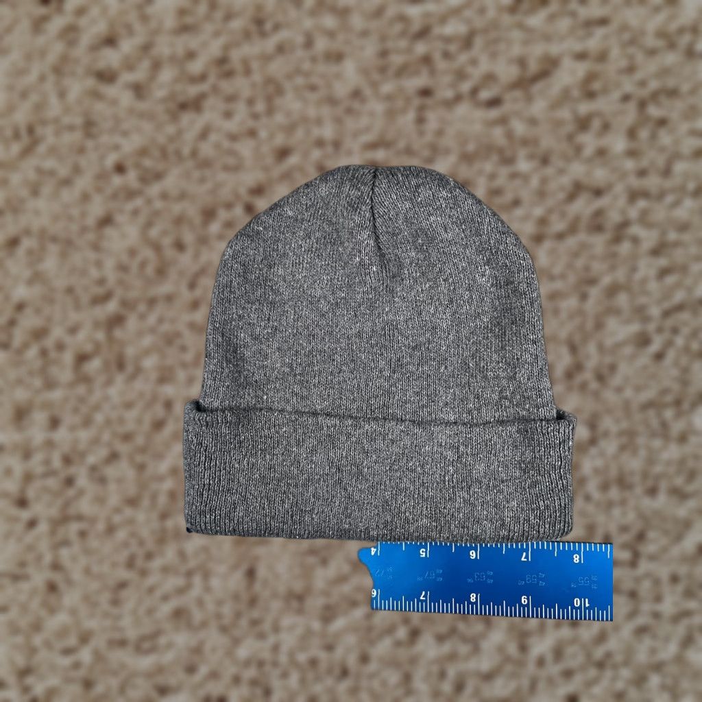 Vintage Momentum Beanie Toque Adult One Size Gray Knit Wool Blend Beanie Weight Lightweight Unisex Adults Seasonal Outdoor Ski Mens Women Girls Boys Size ONE SIZE - 1 Thumbnail