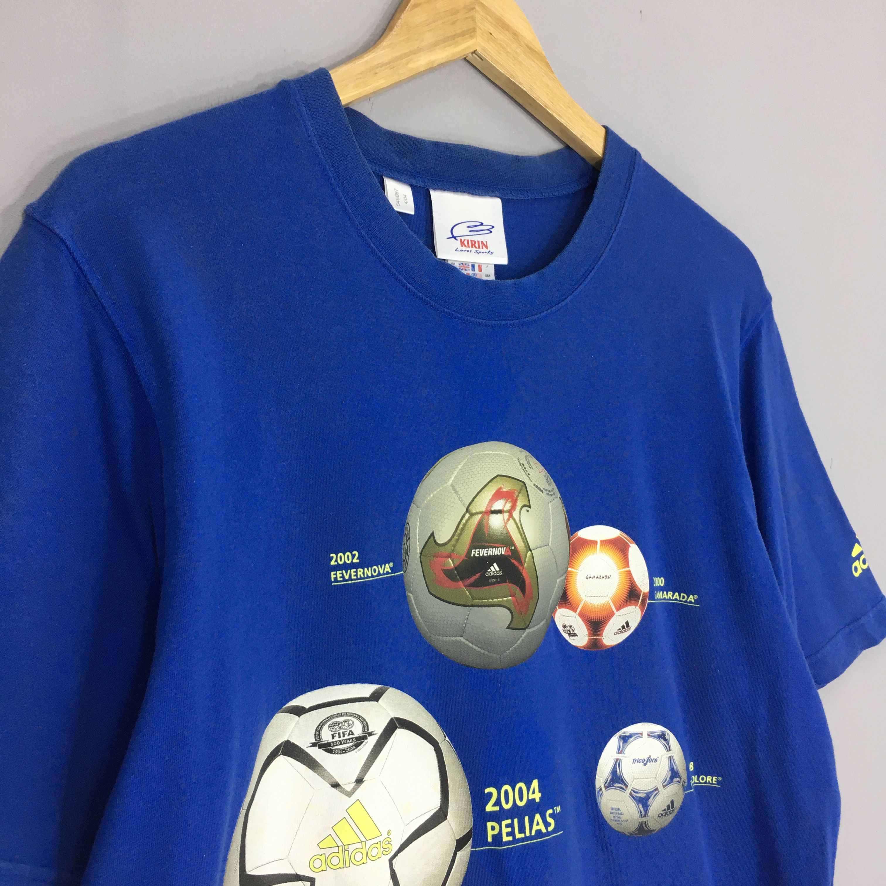 Adidas × Vintage Vintage Y2K Adidas Japan Soccer T Shirt Large Size US L / EU 52-54 / 3 - 3 Thumbnail