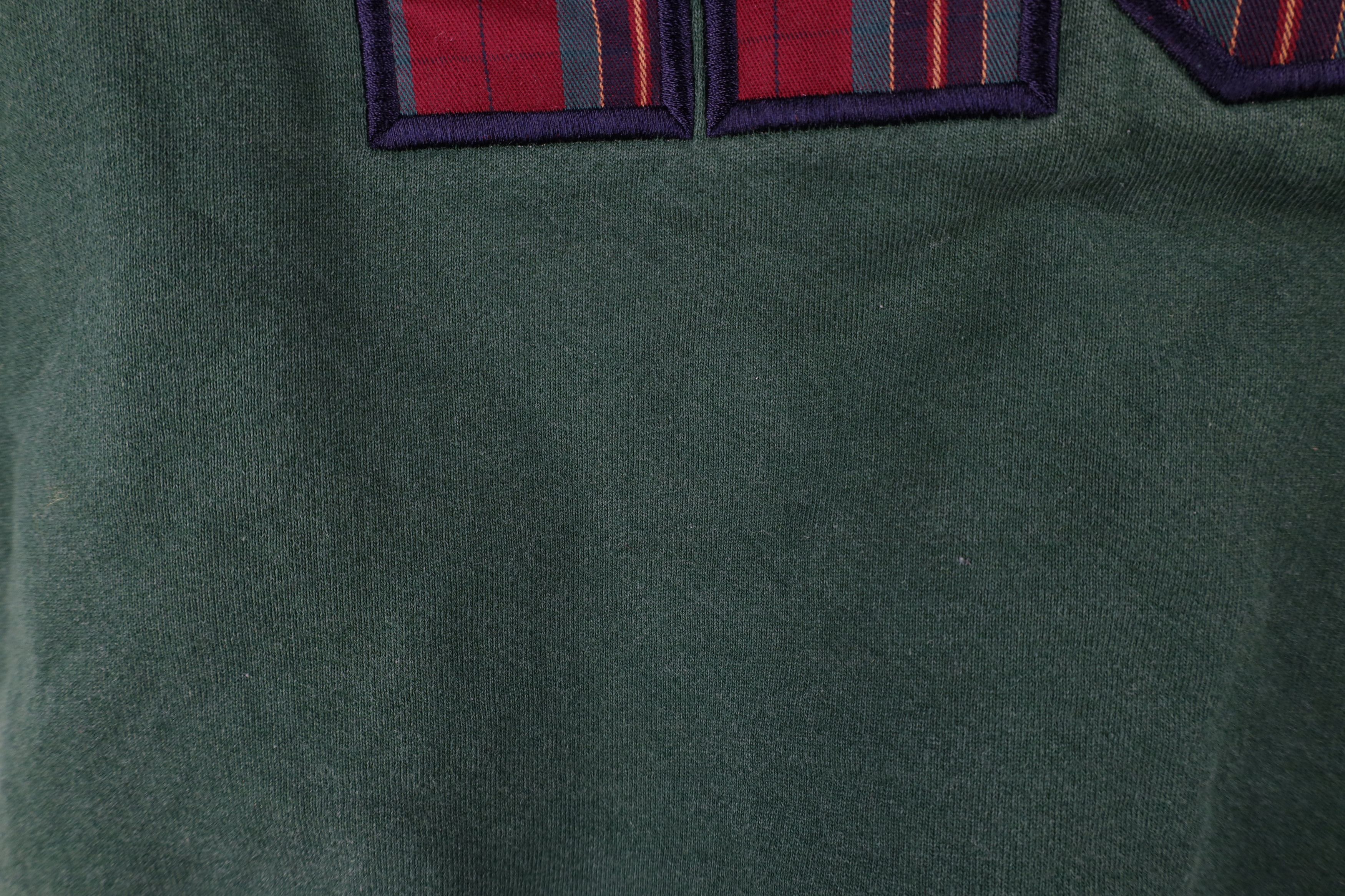 Vintage Vintage 90s Streetwear Huntington Sweatshirt Green USA Size US L / EU 52-54 / 3 - 5 Thumbnail