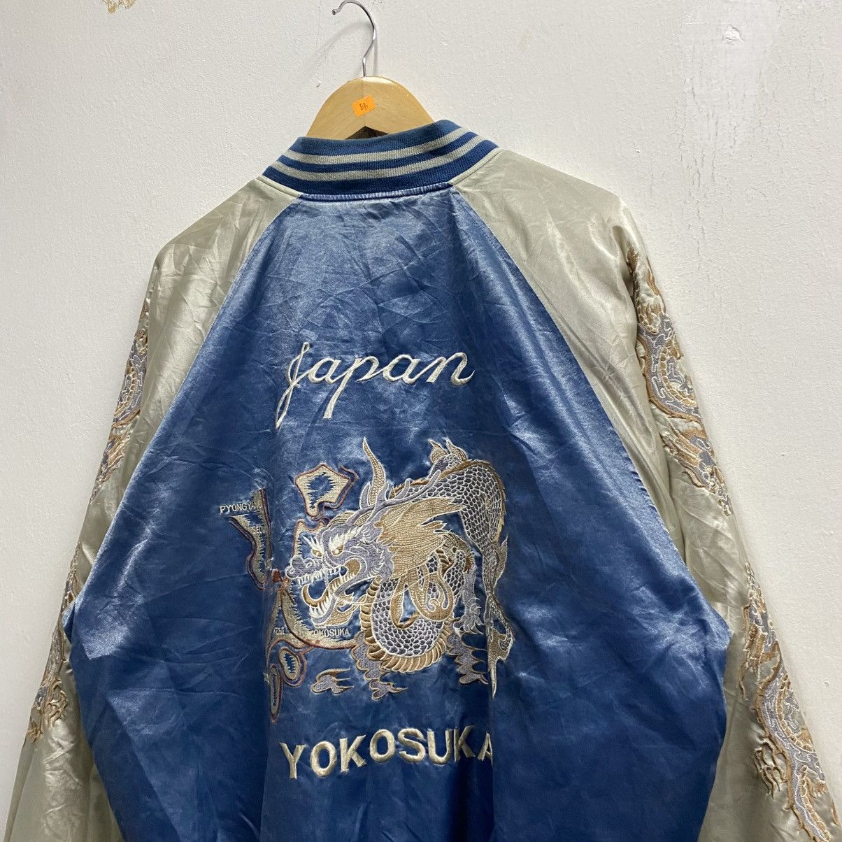 Japanese Brand Rare!! JUNGLE STORM Japan Sukajan Fukuoka Dragon Jacket Size US XXL / EU 58 / 5 - 4 Thumbnail